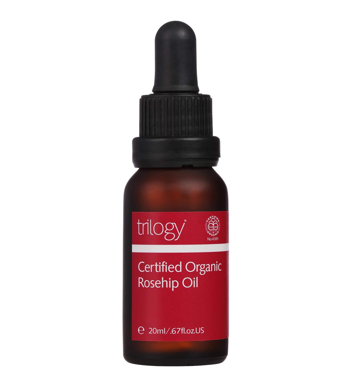 Trilogy Certified Organic Rosehip Oil 20ml - Pure & Natural Beauty Elixir - Buy Online on GoSupps.com