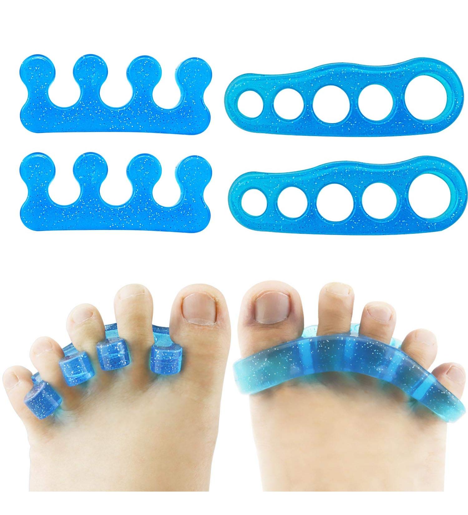 Premium Gel Toe Separators for Men & Women - Toe Straighteners, Spacers, Hammer Toe & Bunion Corrector - Ideal for Yoga, Running & Pedicure - Buy Online on GoSupps.com