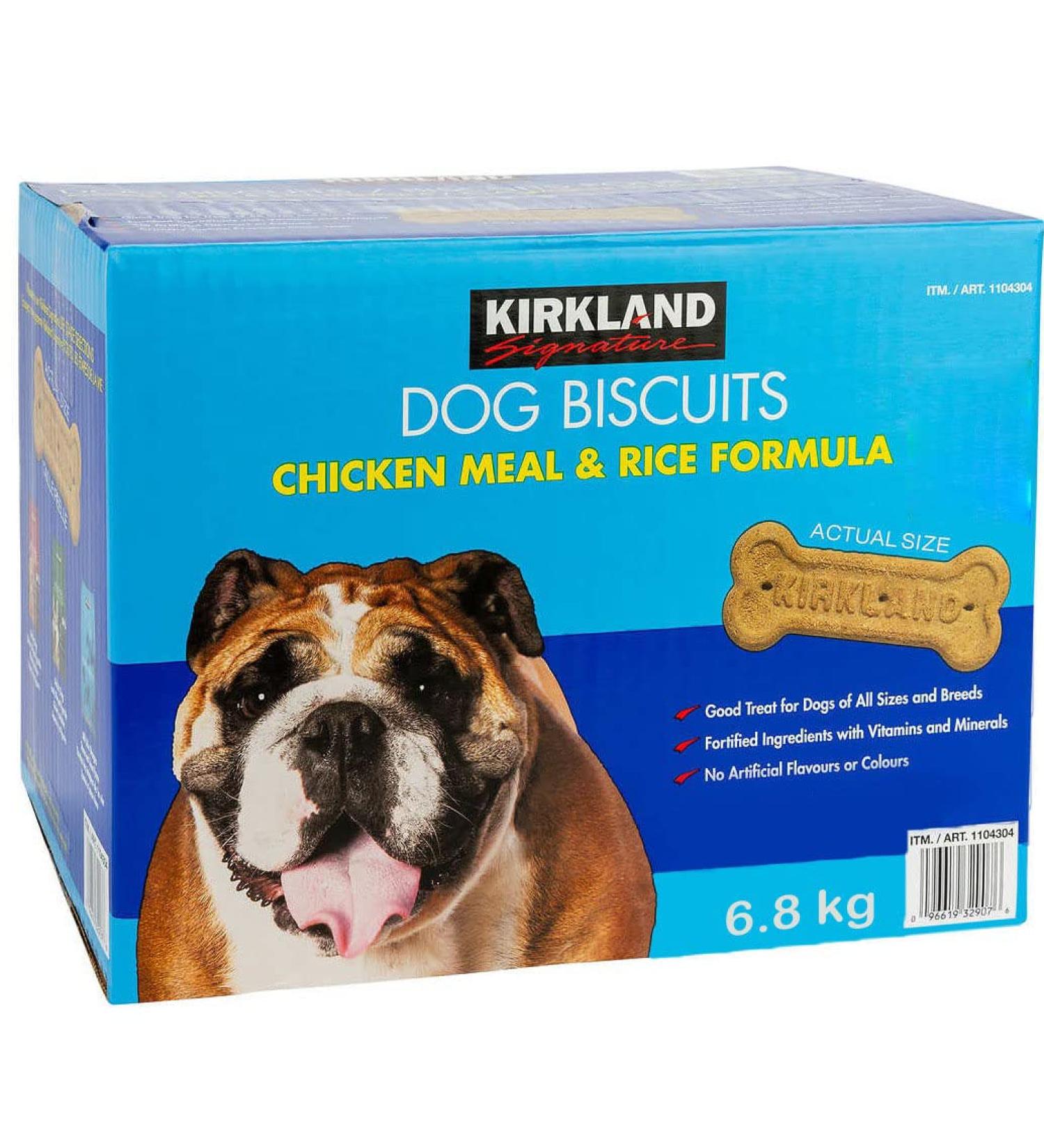 Kirkland Signature Dog Biscuits Chicken Meal and Rice Formula for Dogs Net Wt 6.8 Kg 6.8 Kilogram - Buy Online on GoSupps.com