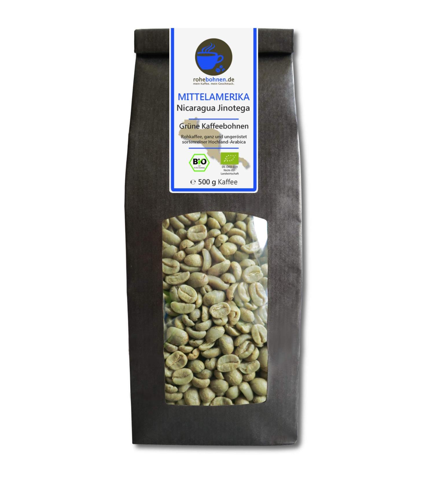 Organic Green Coffee Beans Nicaragua (Highland raw Coffee Beans 500g) Coffee 500g