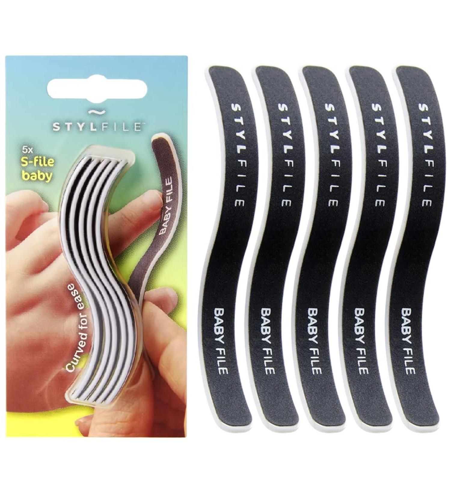 STYLFILE by STYLIDEAS Baby Nailcare Products - S-Shaped Nail File & Safety Clipper (5 Count) - Buy Online on GoSupps.com