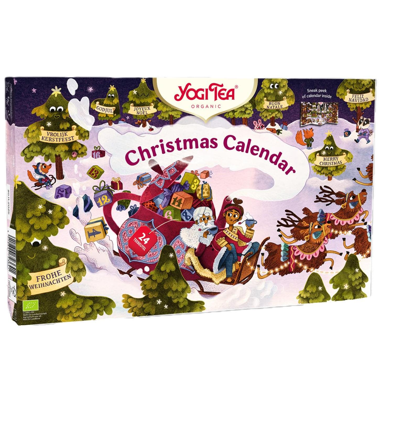 Yogi Tea Advent Calendar to unfold 2024 organic herbal tea 24 tea variants with 24 wisdoms 24 tea bags ideal for - Buy Online on GoSupps.com