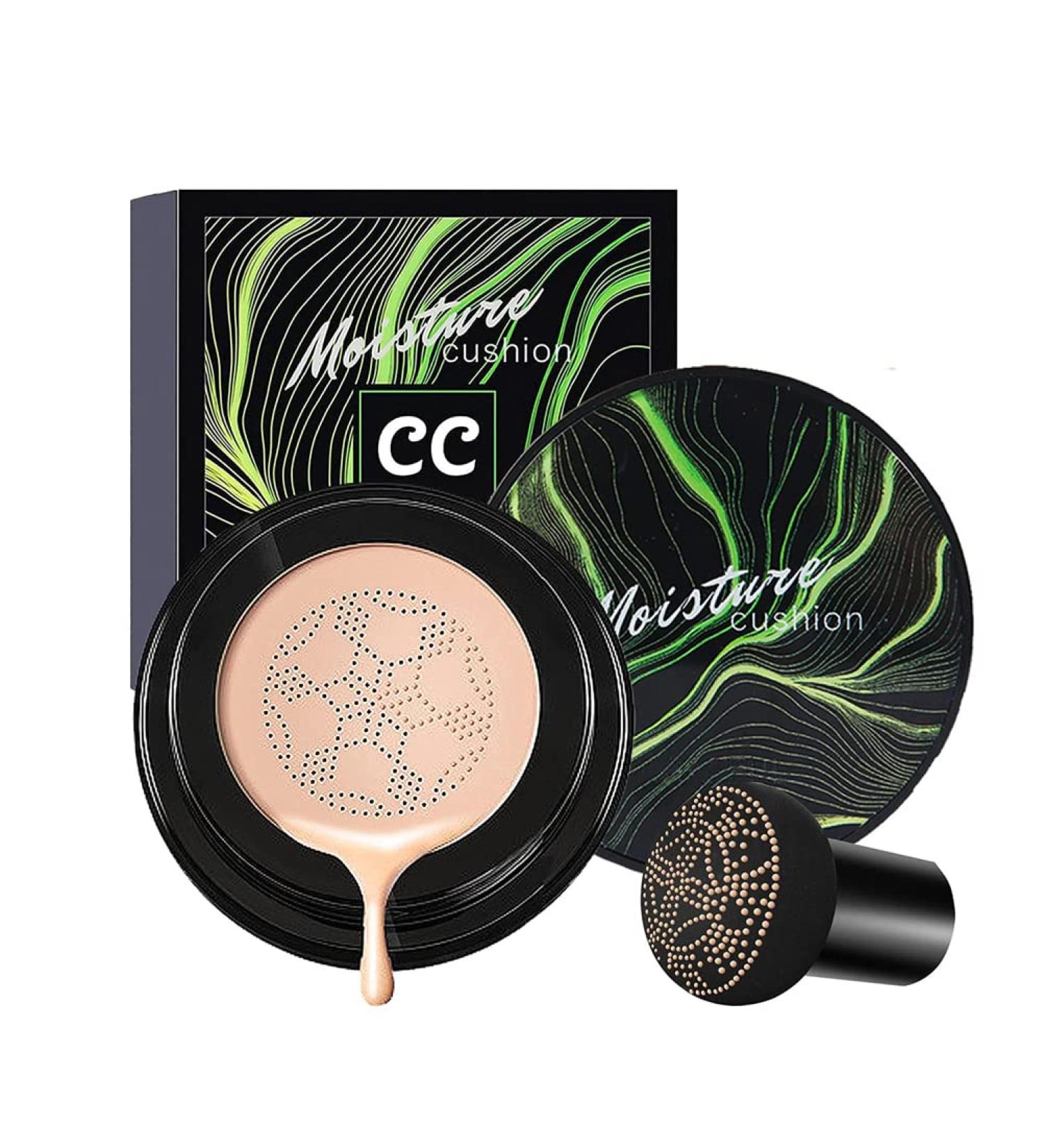 Air Cushion CC Cream | Mushroom Head Foundation & BB Cream Concealer | Long Lasting Moisturizing Makeup & Sponge - Shop Now - Buy Online on GoSupps.com