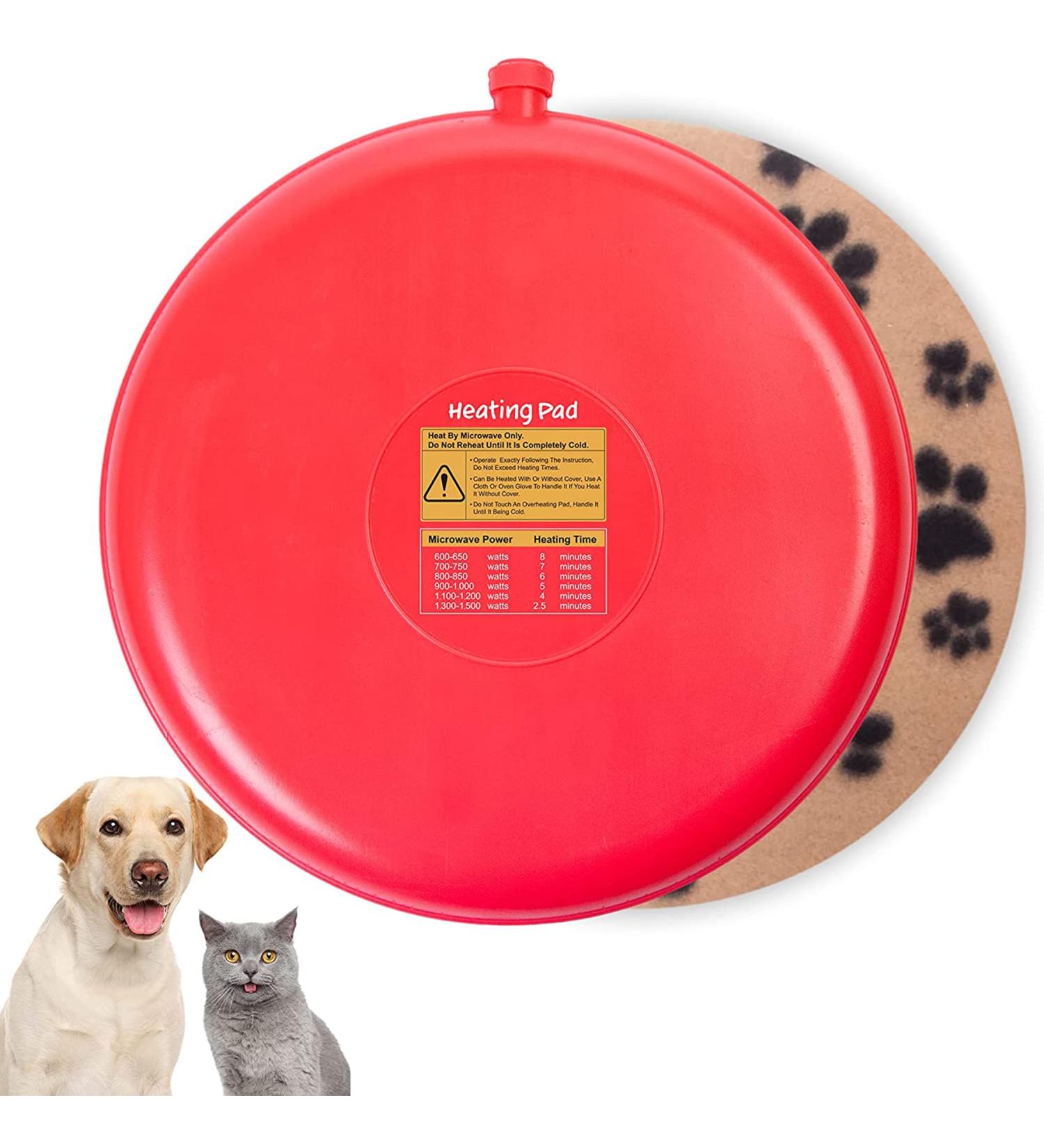 Reusable Pet Heating Pad - Microwave Safe Cat, Rabbit, Hamster, Guinea Pig Bed Warmer - Waterproof Gel Heat Disk for Newborn Kitten, Puppy Snuggle - Buy Online on GoSupps.com