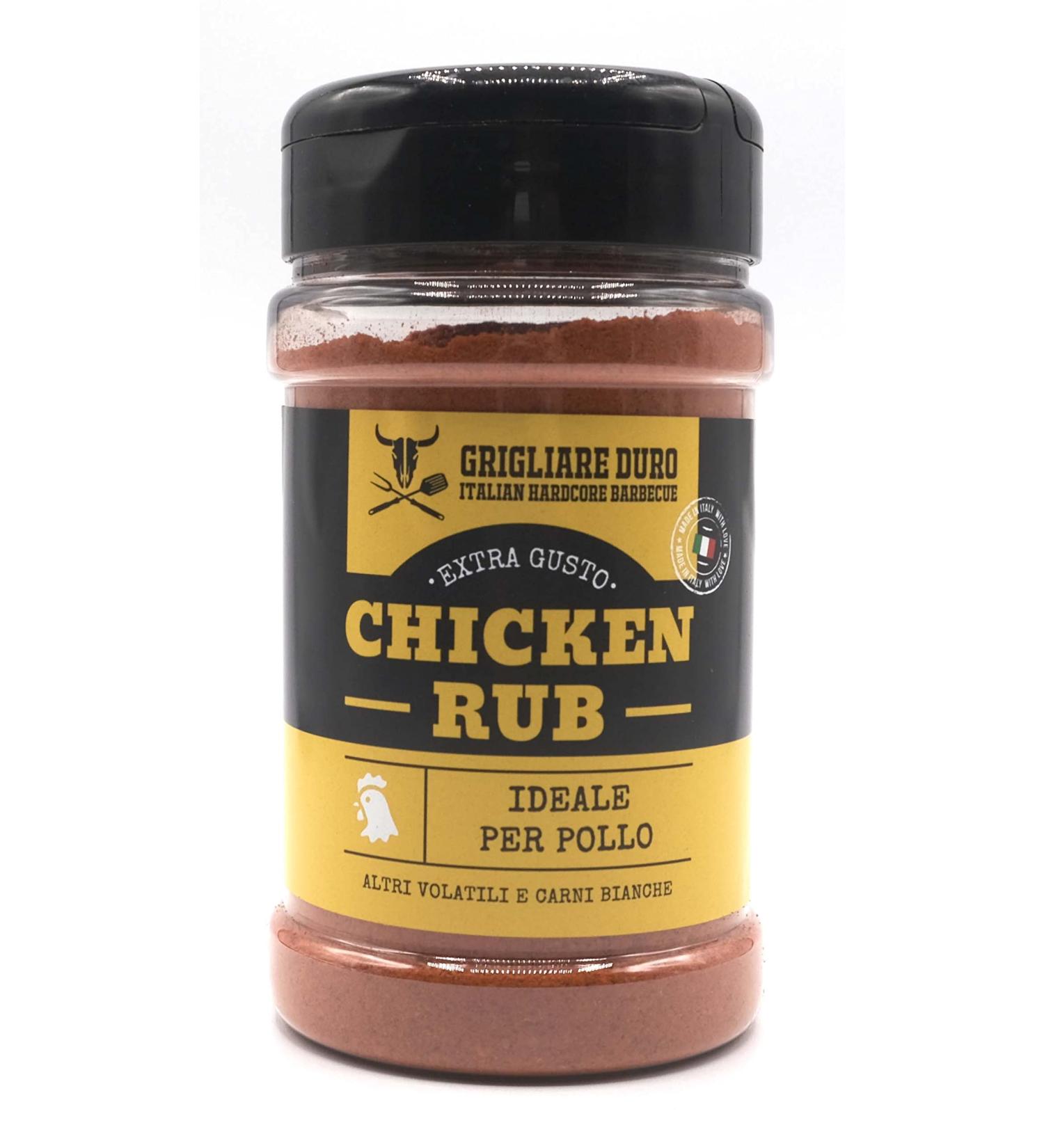 200 g BBQ Chicken Rub Grigliare Duro BBQ Rub for Meat Magic Dust Rub for Chicken Chest Fins and Cosaws Ideal for Chicken and Pork Sea Dry Rub - Buy Online on GoSupps.com