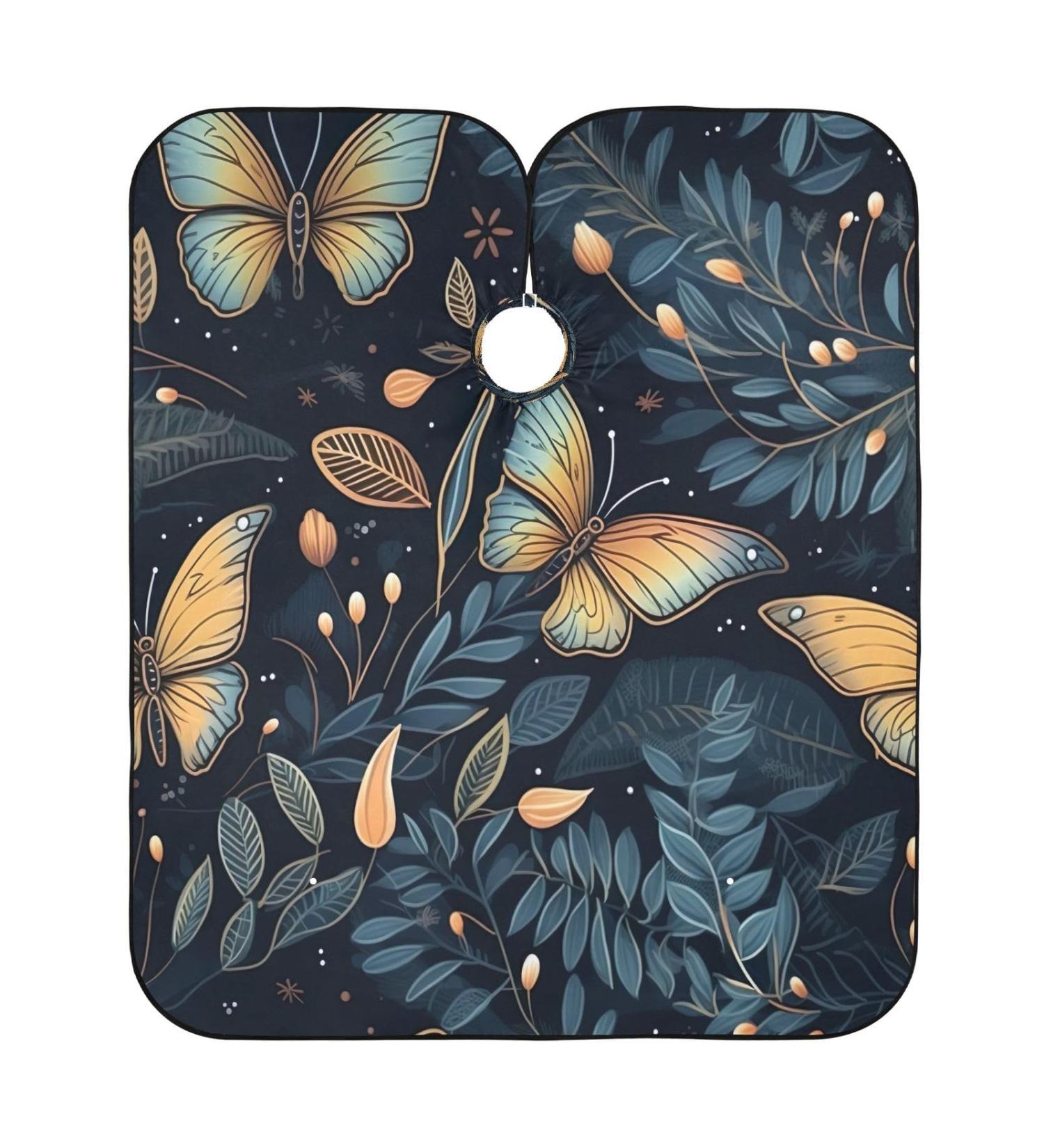 Kigai Butterfly Leaf Barber Cape - Professional Waterproof Hair Cutting Cape for Men & Women with Adjustable Snap Closure | Salon Essential - Buy Online on GoSupps.com