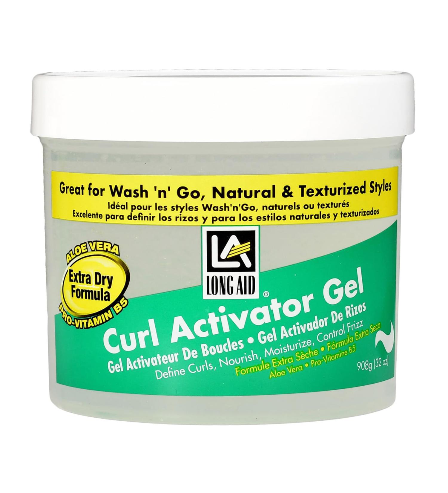 Ampro Long-Aid Activator Gel 32 oz | Aloe Vera Protein & Vitamin B Complex for Defined Curls | Ideal for Extra Dry Hair | Shop Internationally - Buy Online on GoSupps.com