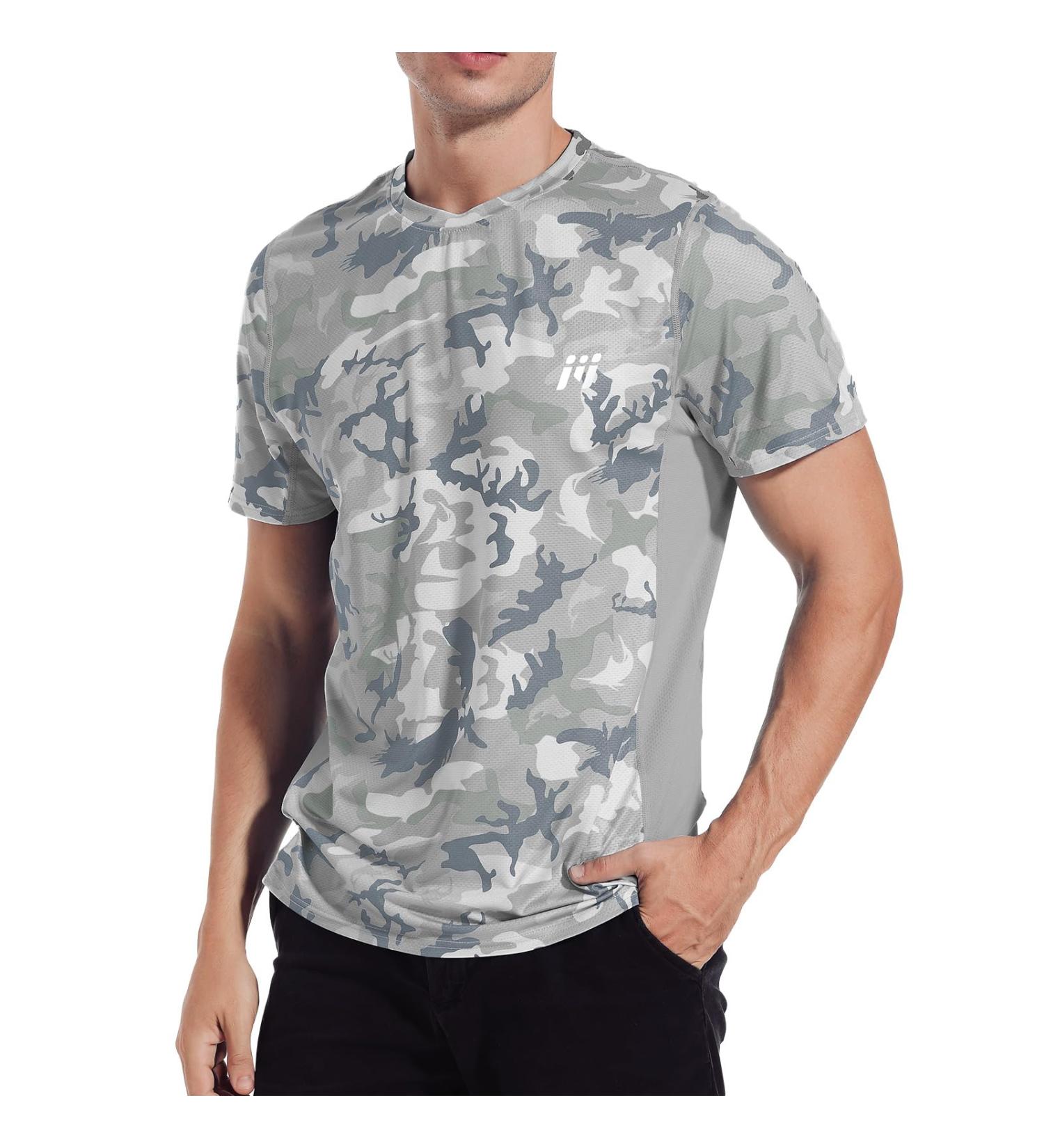 Meetwee Men's Rashguard - UV Protection UPF 50+ Short Sleeve Sports Shirt for Outdoor Running & Activities - Breathable Gray Vest - Buy Online on GoSupps.com