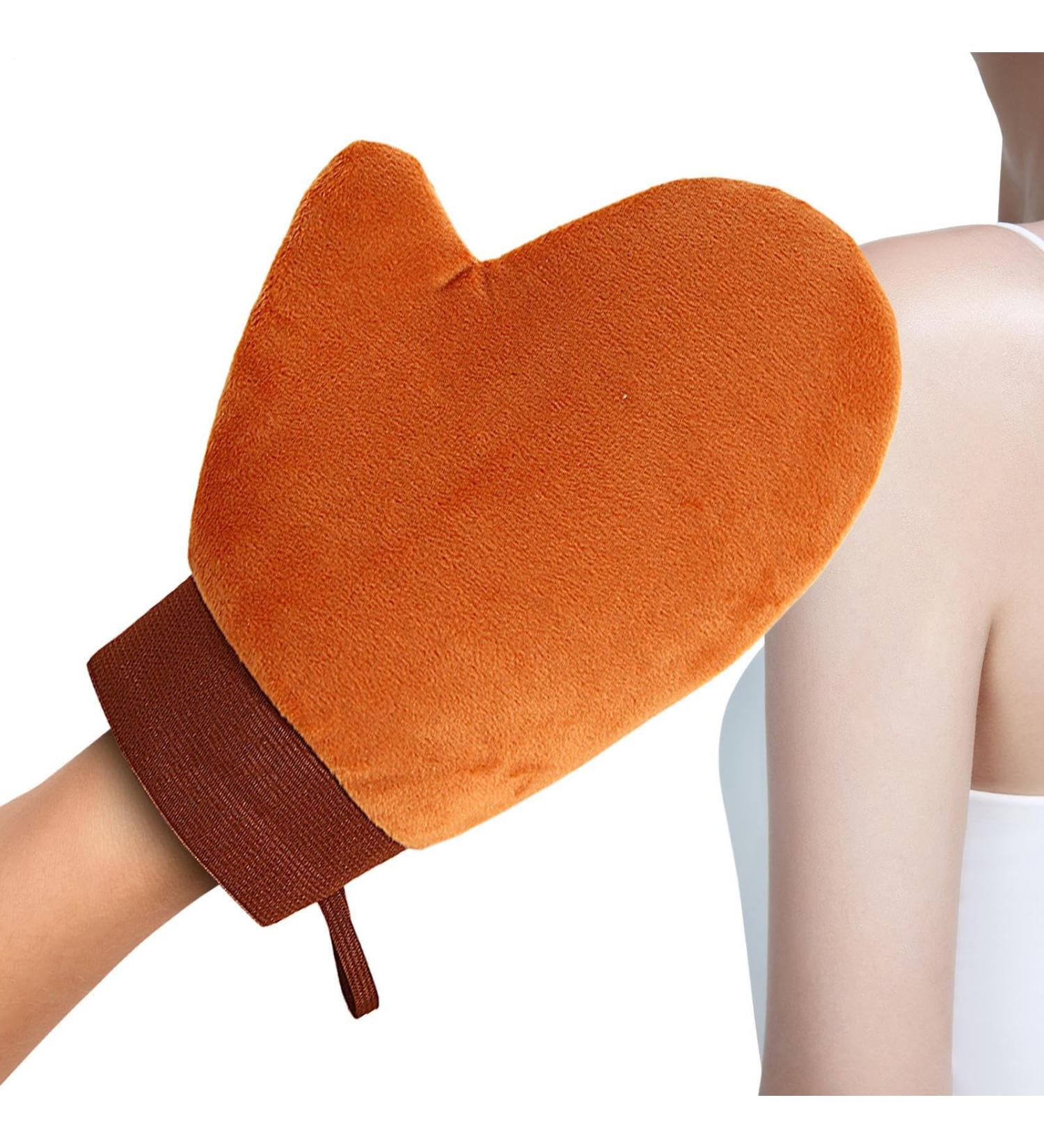  Tewzafiya Self-Tanning Mitt Self-Tanning Lotion Applicator | Soft Applicator for Face Body Back Home Travel Men Women Sensitive Skin - Buy Online on GoSupps.com