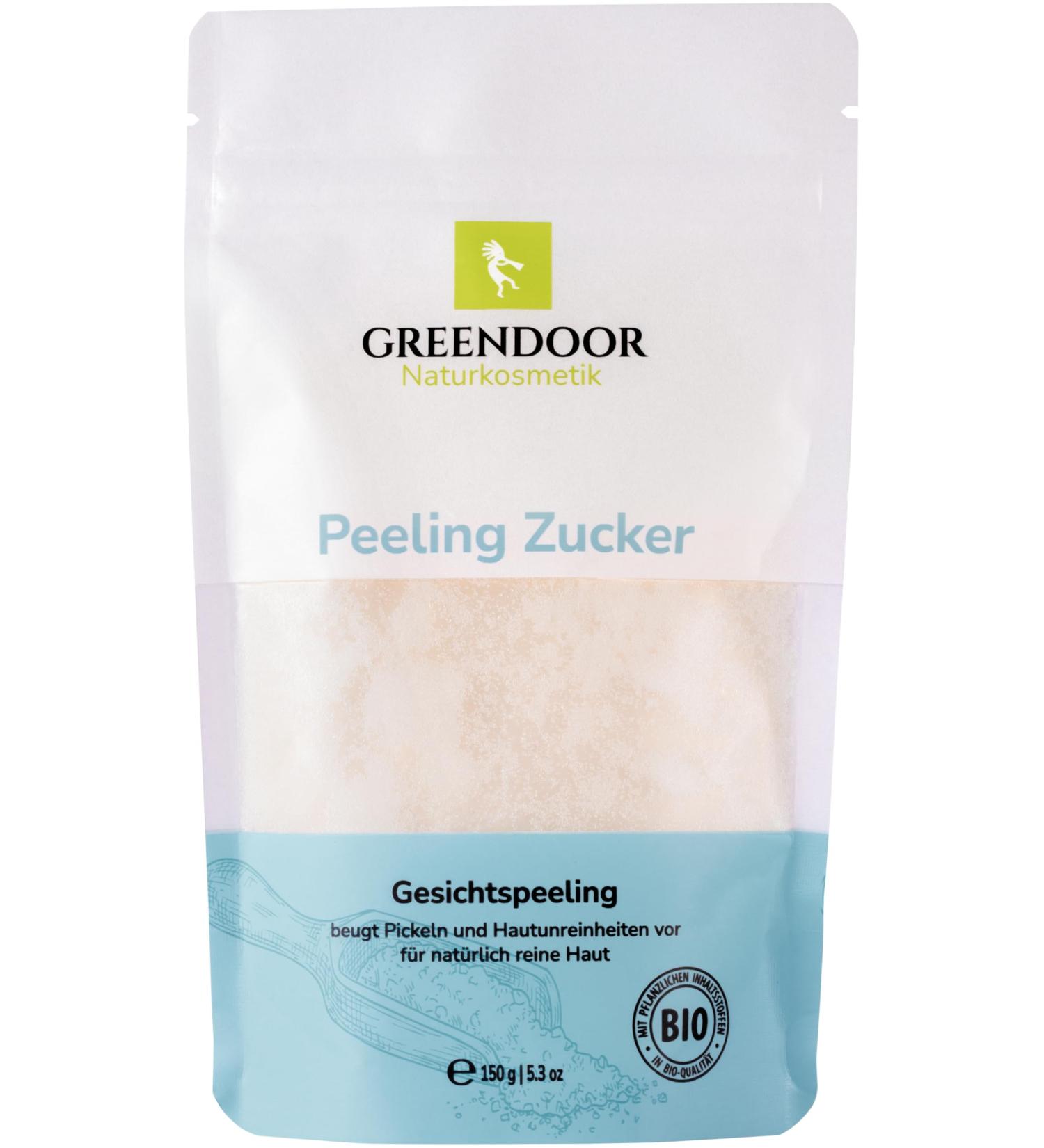 Shop Greenendoor Vegan Peeling Sugar Face Scrub - 150g Organic Natural Cosmetics for Radiant Skin | Fragrance-Free Facial Exfoliant for Women - Buy Online on GoSupps.com