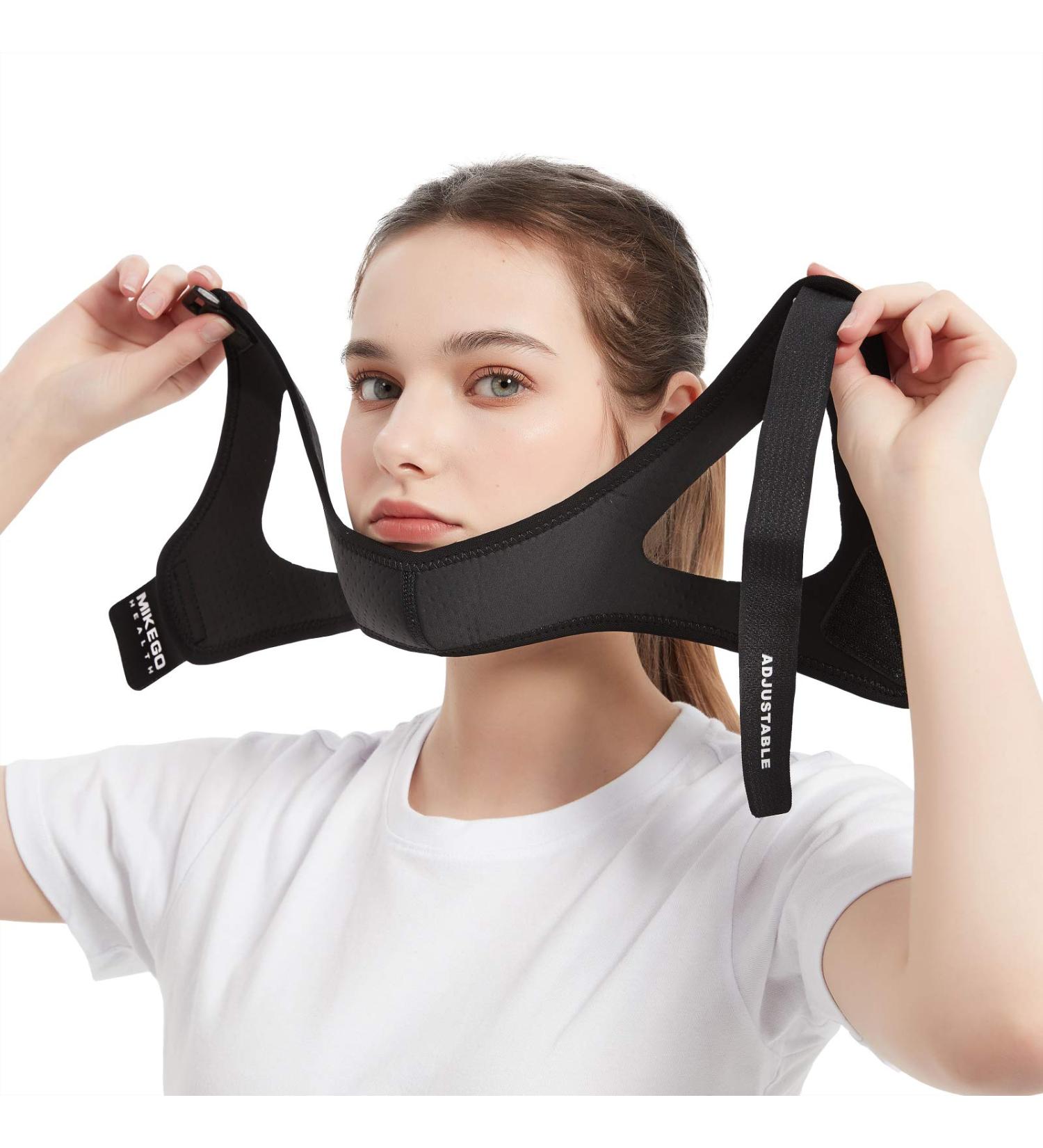 Anti Snoring Chin Strap - Adjustable CPAP Strap for Men & Women - Prevent Dry Mouth & Enhance Nasal Breathing (Black - Buy Online on GoSupps.com