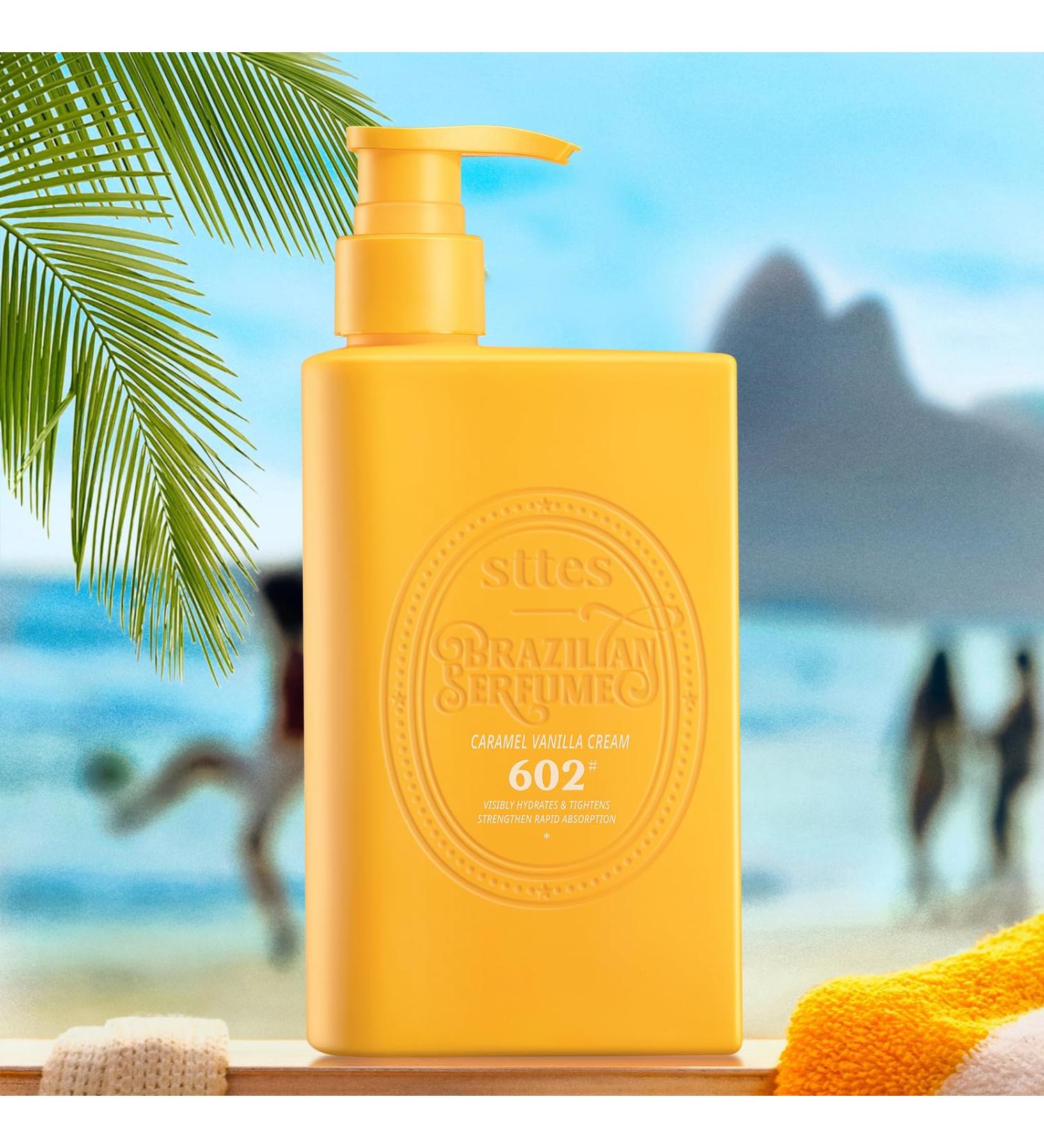 Sttes 602# Lotion corporelle Caramel & Vanille 250 ml (8 45 fl oz) Lotion pour le corps aux sept huiles v g tales pures + caf ine active (sans huile min rale) - Buy Online on GoSupps.com