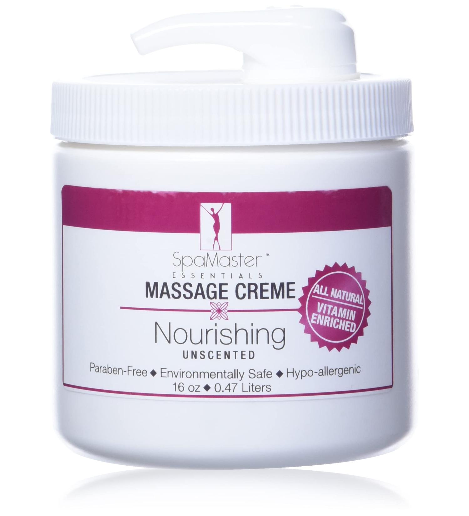 Master Massage Spamaster Unscented 16 Oz Massage Cream - Professional Grade Relaxation - Buy Online on GoSupps.com