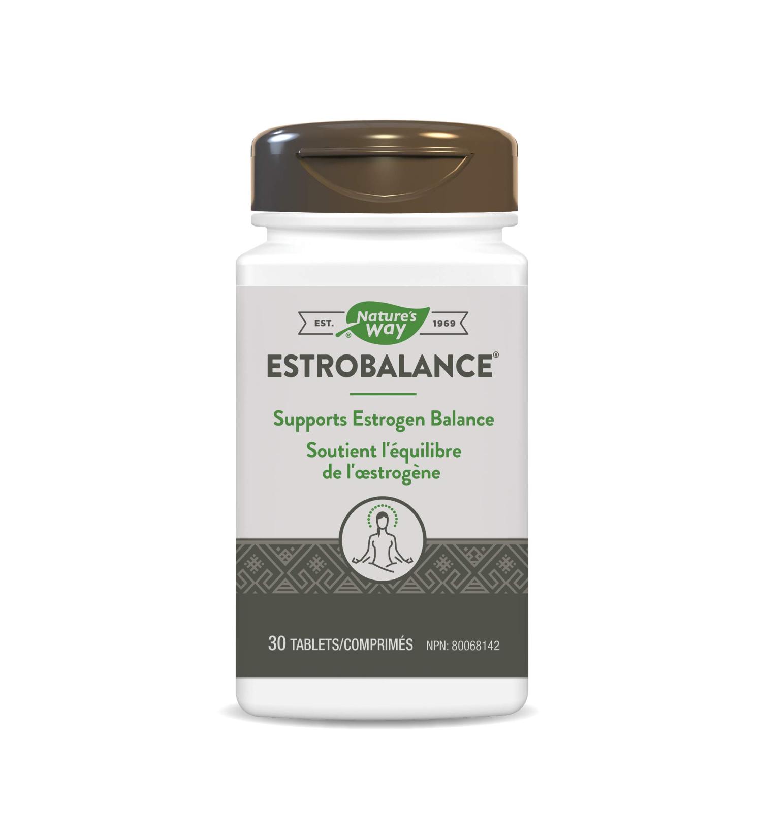 Nature's Way Estrobalance - Estrogen Metabolism and Balance Supplement Helps Prevent Osteoporosis Bone Health & Muscle Function - DIM & Calcium Supplement for Women - 30 Vegetarian Tablets - Buy Online on GoSupps.com