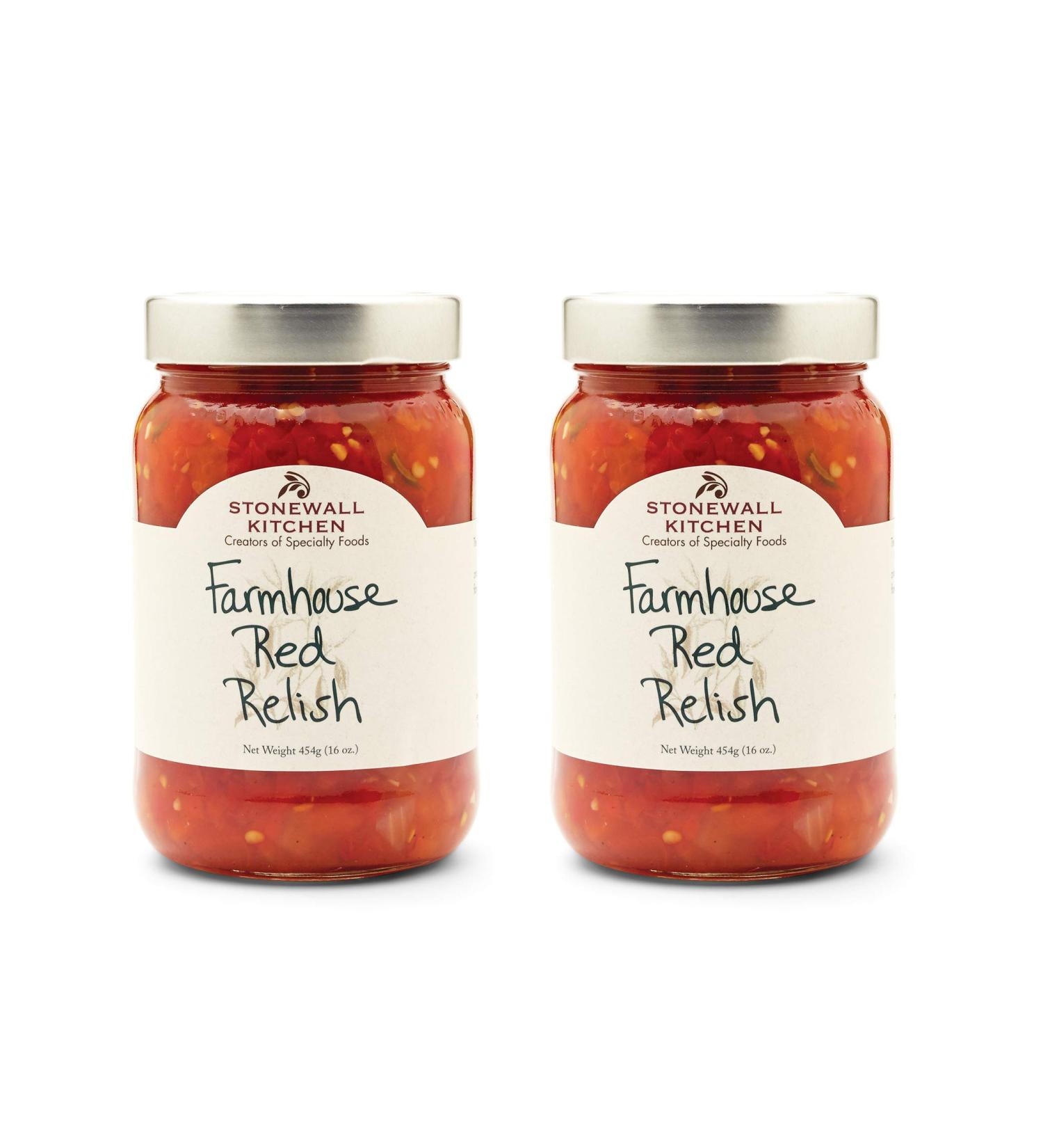 Stonewall Kitchen Farmhouse Red Relish 16 oz (Pack of 2) - Authentic Flavor and Quality Ingredients - Buy Online on GoSupps.com