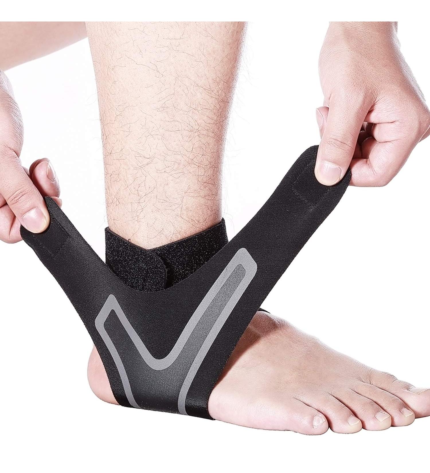 Adjustable Ankle Brace for Men & Women - Super Elastic Ankle Support Wrap | Prevent Sprains & Enhance Sports Performance | XL Size - Buy Online on GoSupps.com