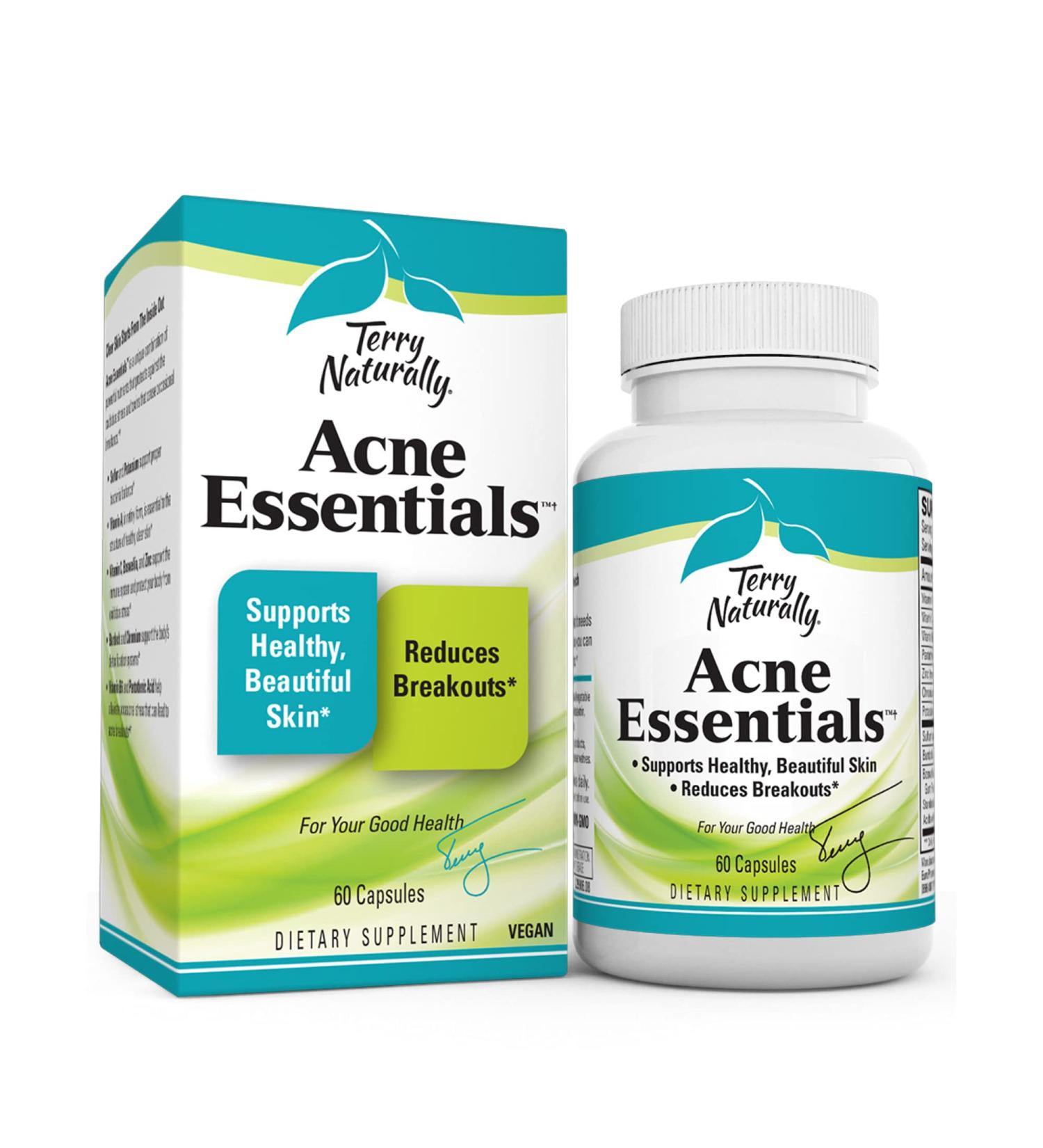 Terry Naturally Acne Essentials â€“ 60 Capsules for Clear Skin - Buy Online on GoSupps.com