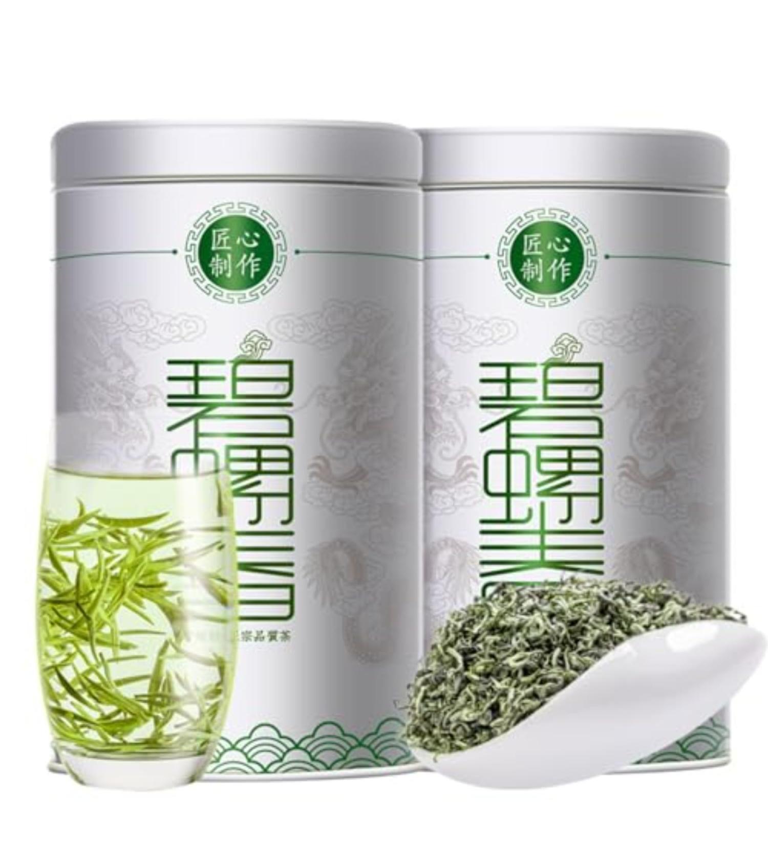HQZM Premium Preming Biluochun Tea 250g 881oz Strong Flavor Chinese Green Tea Refreshing Taste - Buy Online on GoSupps.com