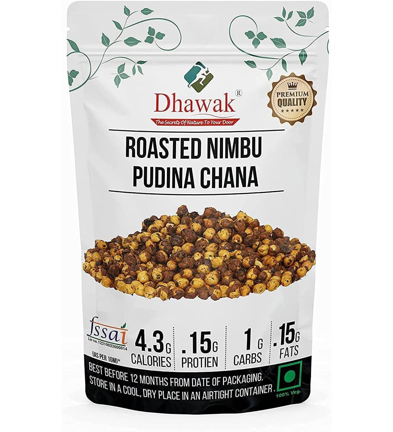 ORGANIZE Dawak Steiled Nimbu Pudina Chana 400 GMS Pitty roastedly aromatized Chana