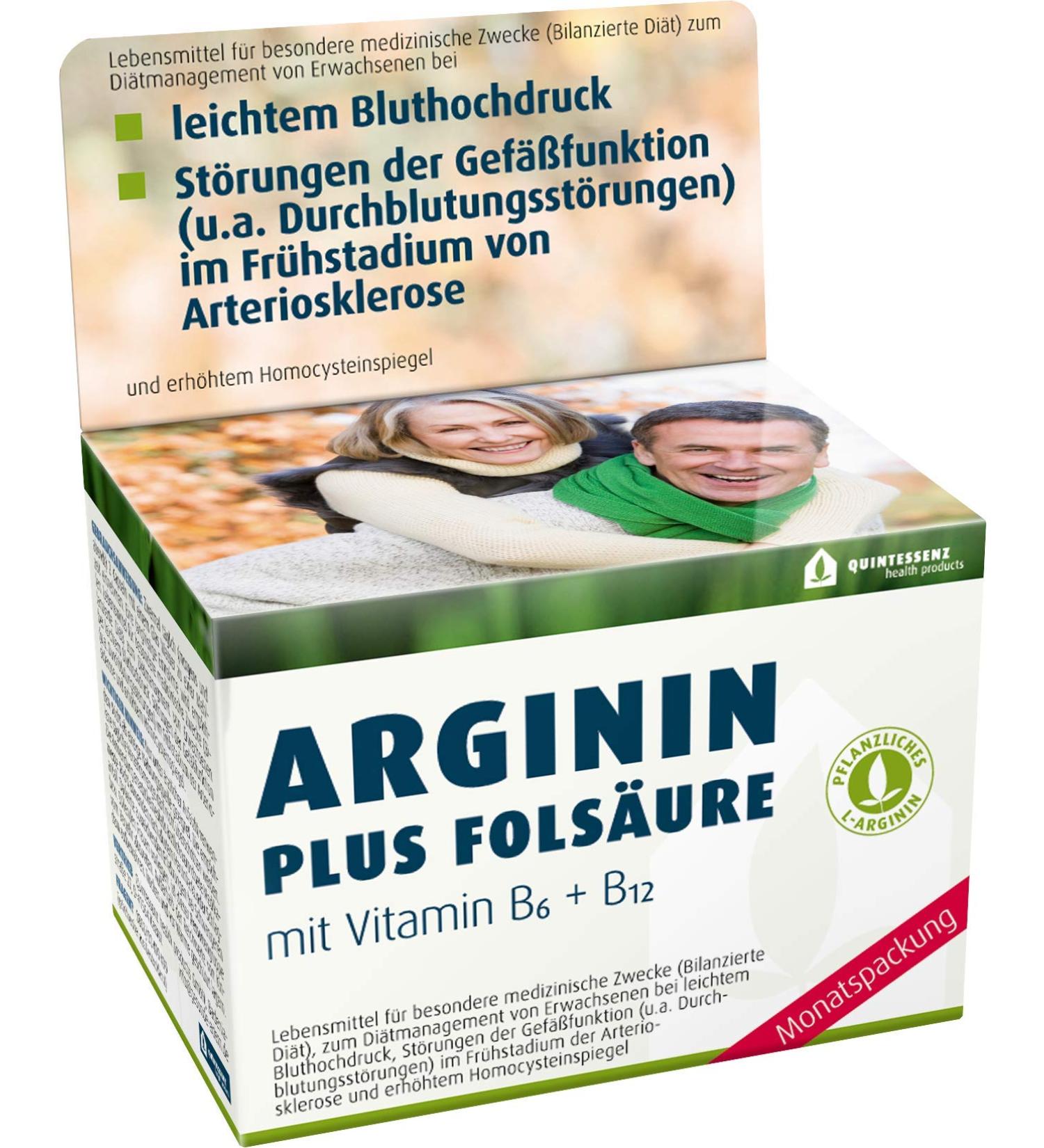 Arginine Plus Folic Acid - Premium Quality Supplement for High Blood Pressure & Arteriosclerosis | International Shipping - Buy Online on GoSupps.com
