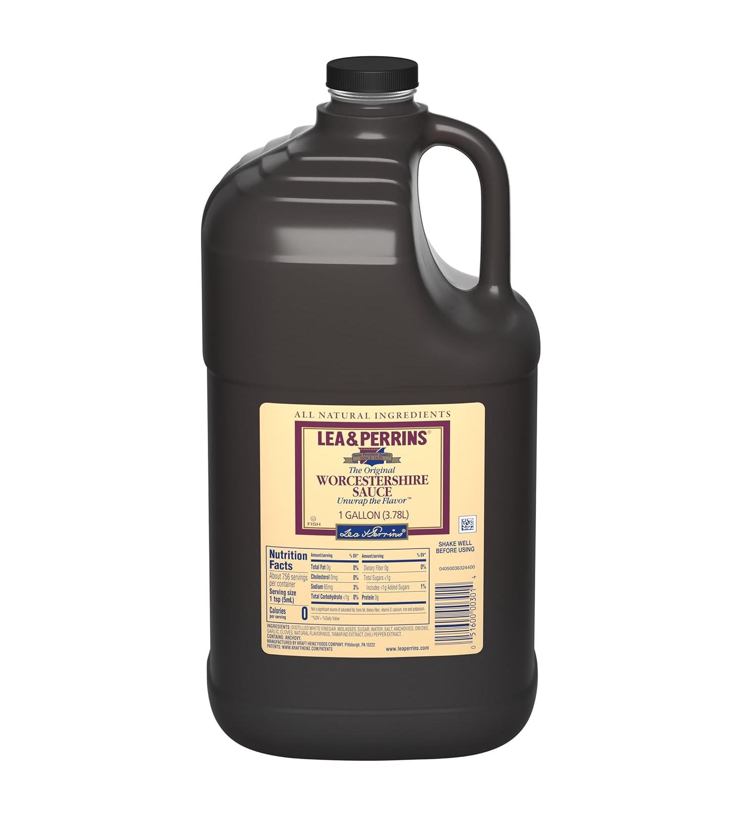 Lea & Perrins Original Worcestershire Sauce - 1 Gallon Jug | Authentic Flavor - Buy Online on GoSupps.com