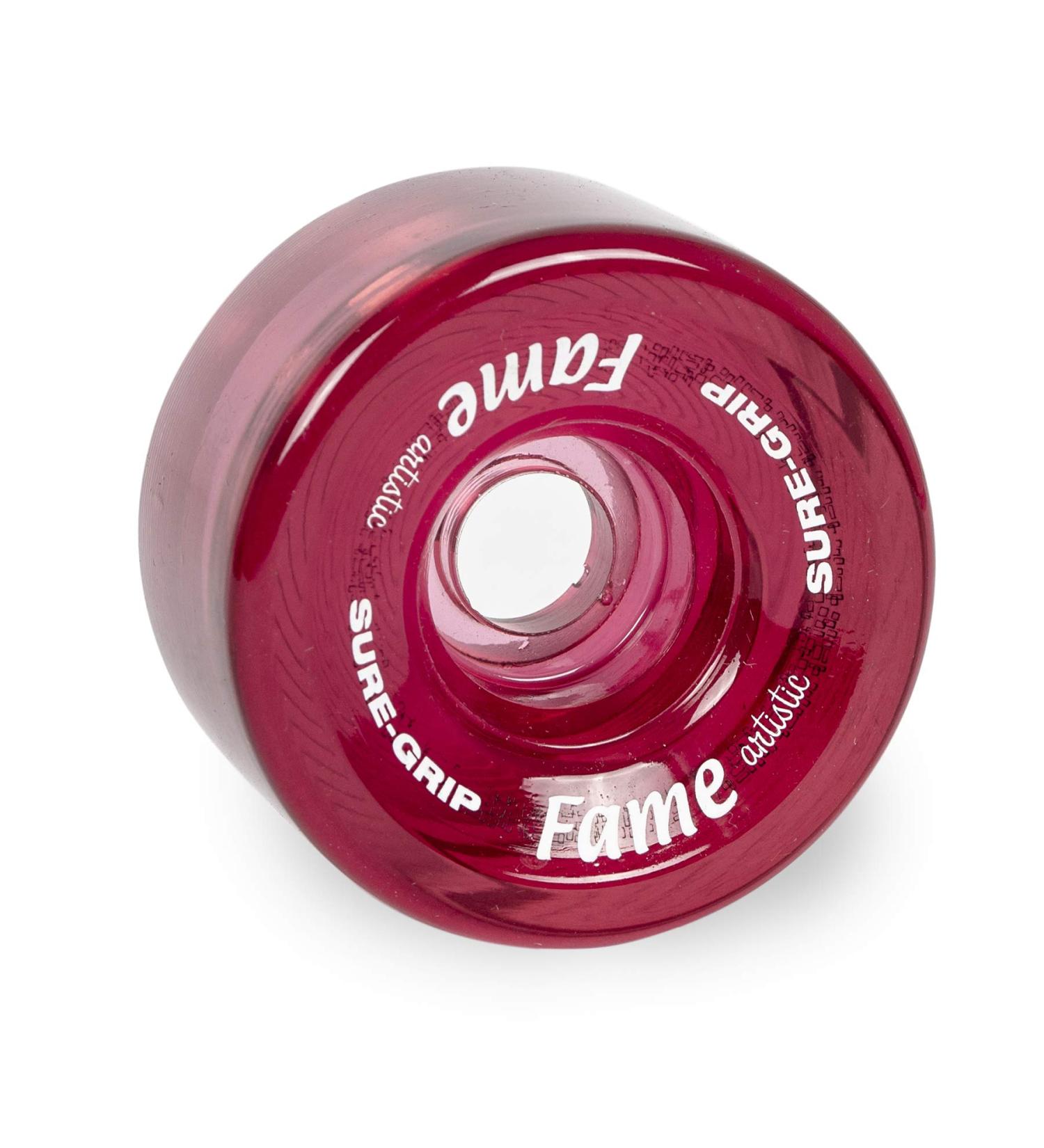 Sure-Grip Fame Artistic Indoor Wheels Clear Pink