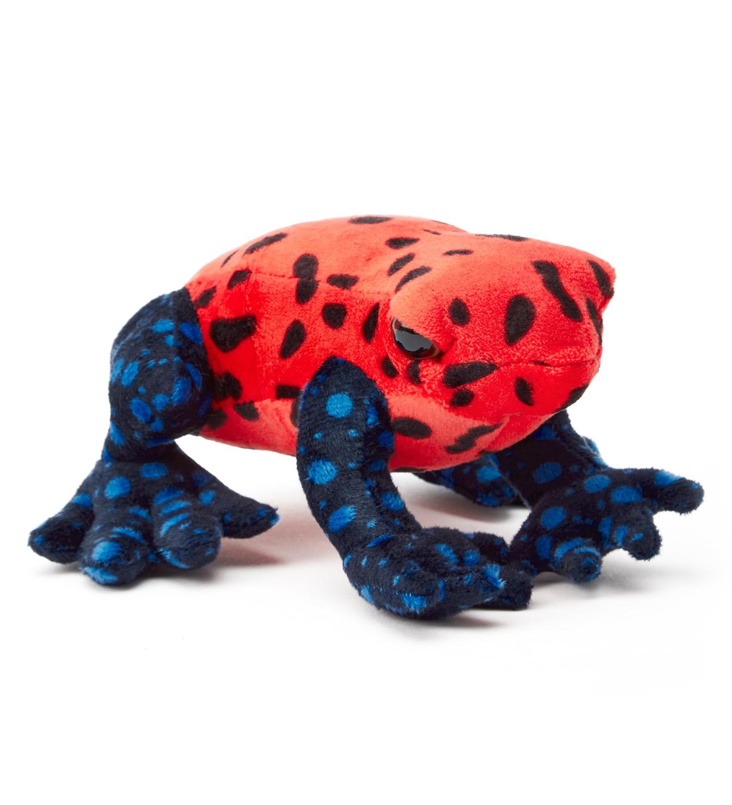 Zappi Co 100% Recycled Plush Poison Dart Frog Toy - 15cm Stuffed Eco-Friendly Animal for Newborns - Buy Online on GoSupps.com