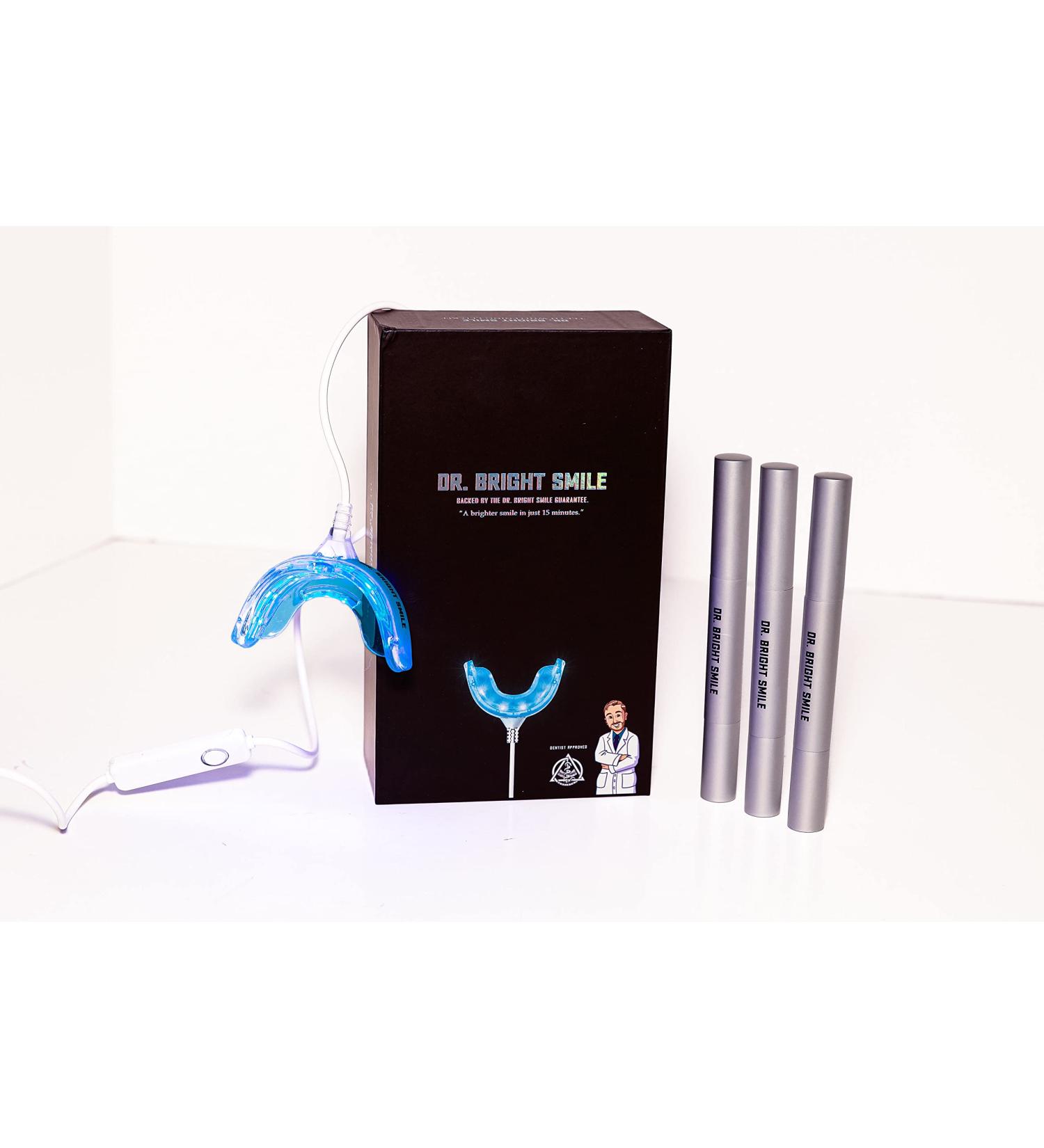 Dr. Bright Smile Teeth Whitening Kit - LED Light Hydrogen Peroxide Whitening - 4.50 Fl Oz - Buy Online on GoSupps.com