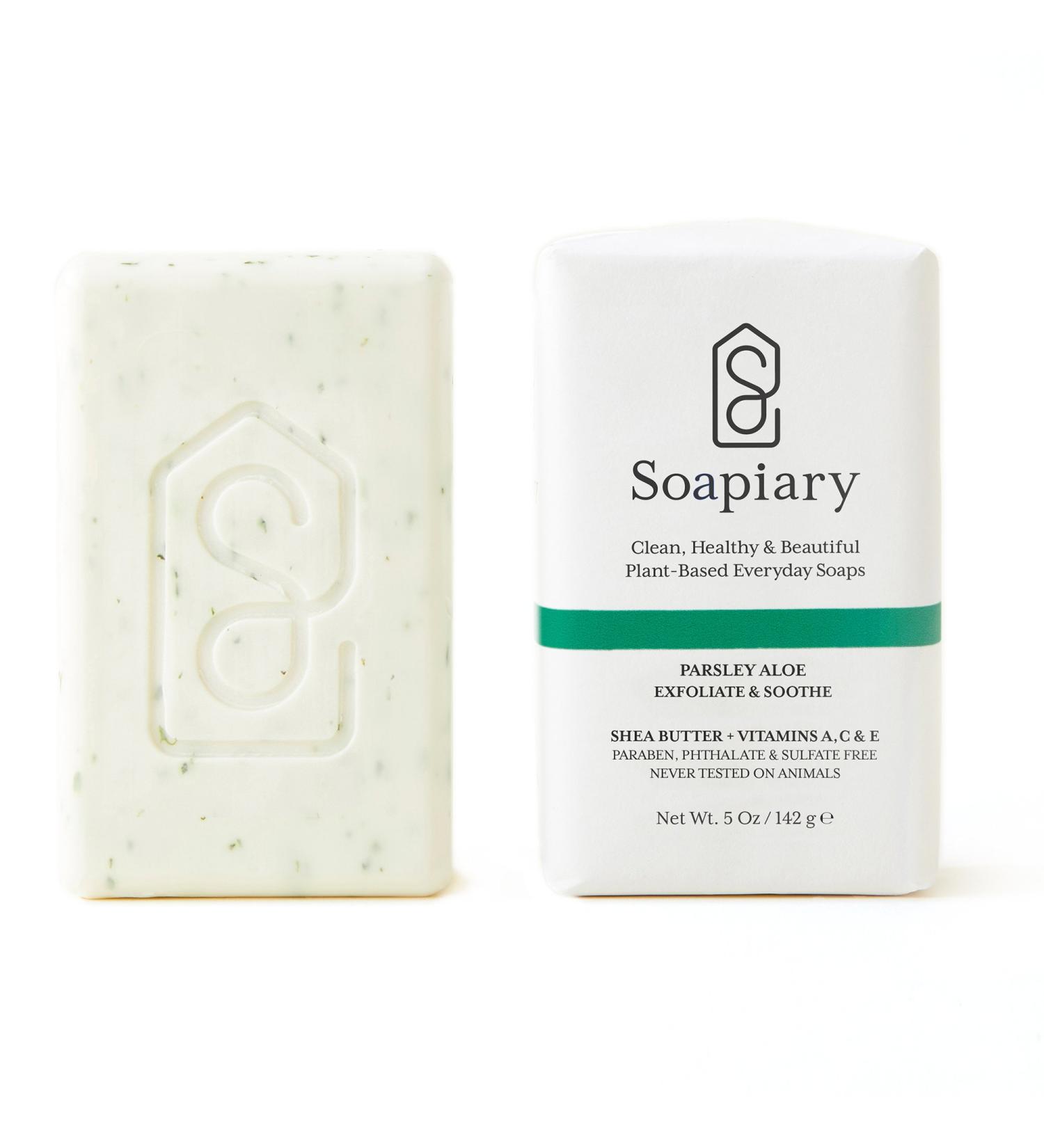 Soapiary Luxury Vegan Triple Milled Soap Bar - Natural Hypoallergenic Parsley Aloe 1 Count - Buy Online on GoSupps.com