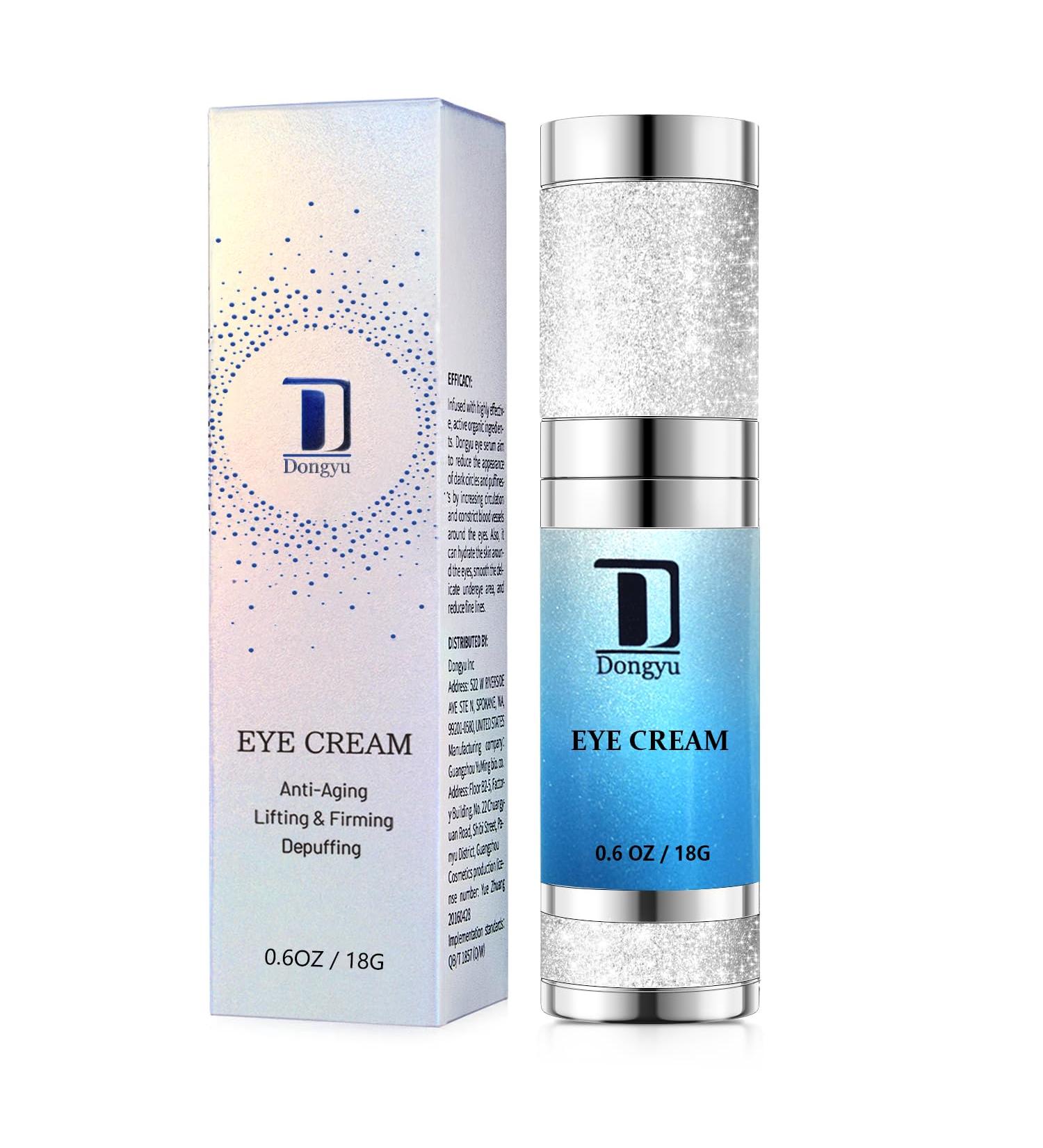 Dongyu Anti-Aging Eye Cream for Wrinkles: Under Eye Cream with Snail Mucin Caffeine for Fine Lines Puffiness - Firming Eye Serum for Women - Buy Online on GoSupps.com