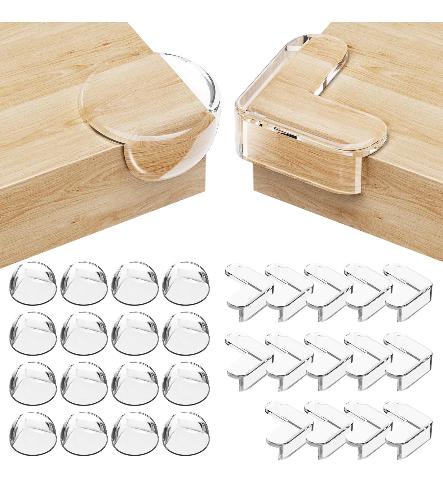 LANPARD Corner Protection for Babies - 30pcs Soft Non-Toxic Self-Adhesive Edge Guards for Furniture - Clear & Transparent Safety Solutions - Buy Online on GoSupps.com