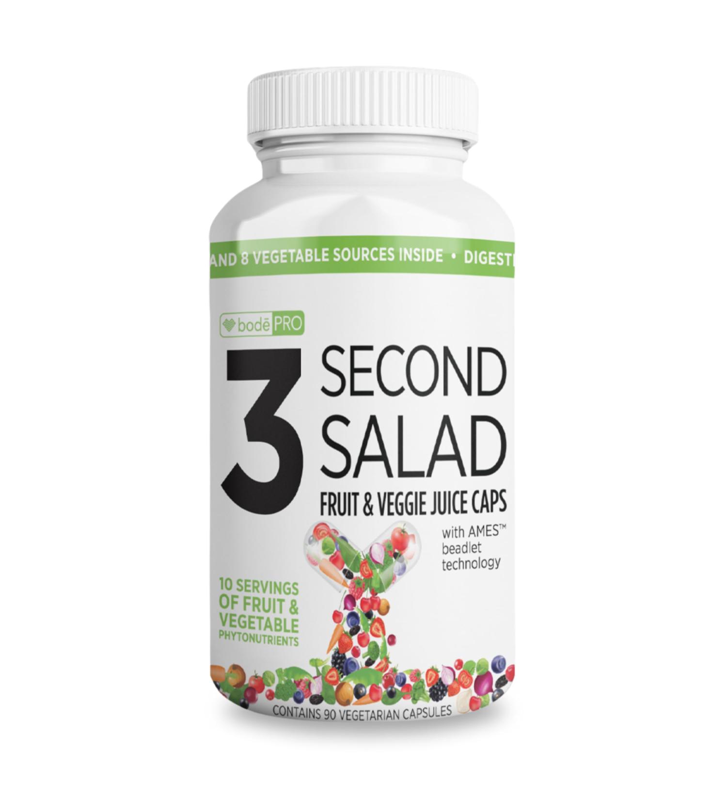 Buy Bode Pro 3 Second Salad - Antioxidant & Digestive Enzyme Supplement | Phytonutrient Rich Non-GMO Veggie Capsules | 90 Count - International Shipping Available - Buy Online on GoSupps.com