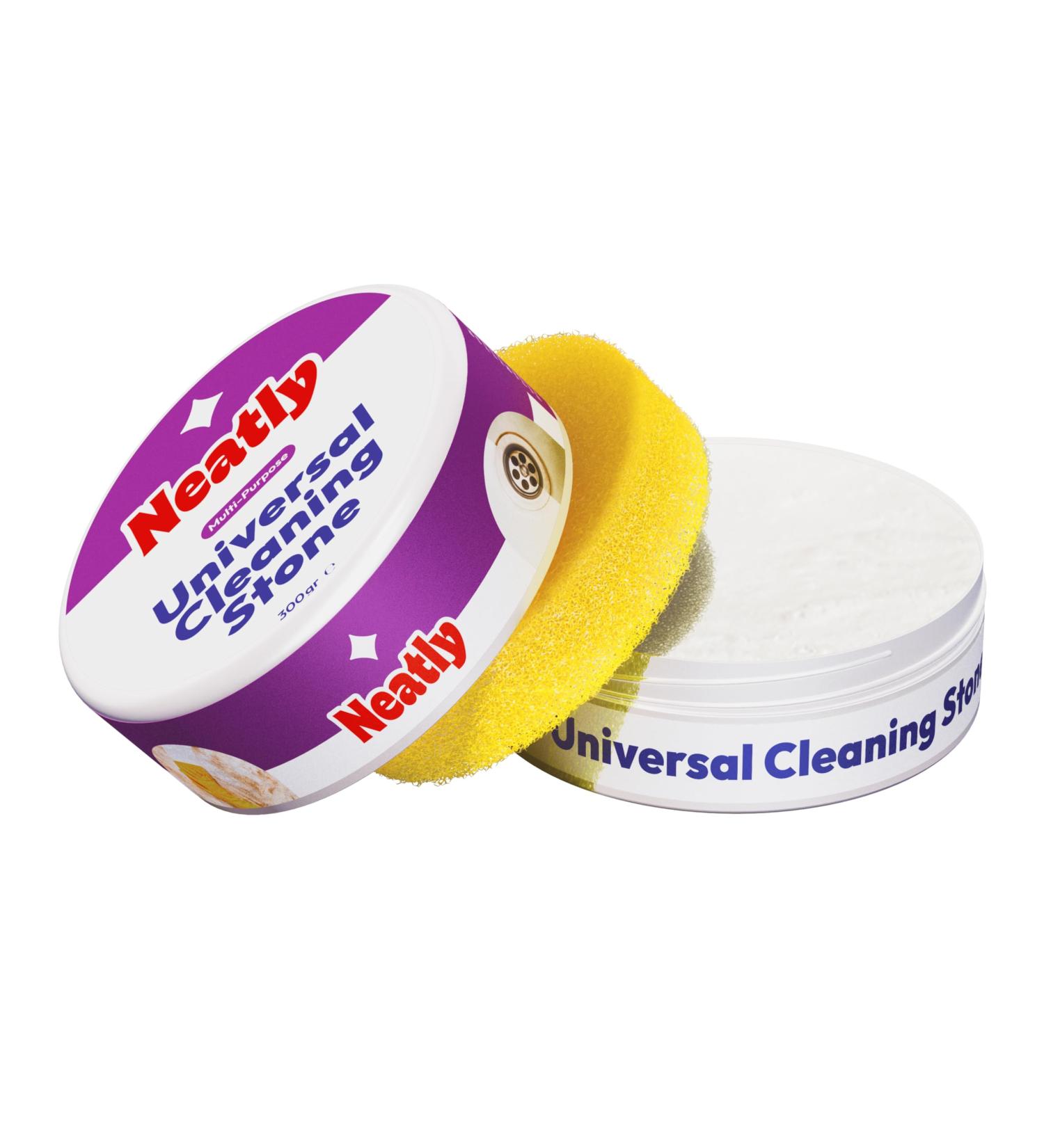 Neatly Universal Cleaning Stone 300 g Remove Degrease Polished Multi-Use + Multi-Surface: Indoor & Outdoor Cleaning White Clay Stone Made in Germany - Buy Online on GoSupps.com