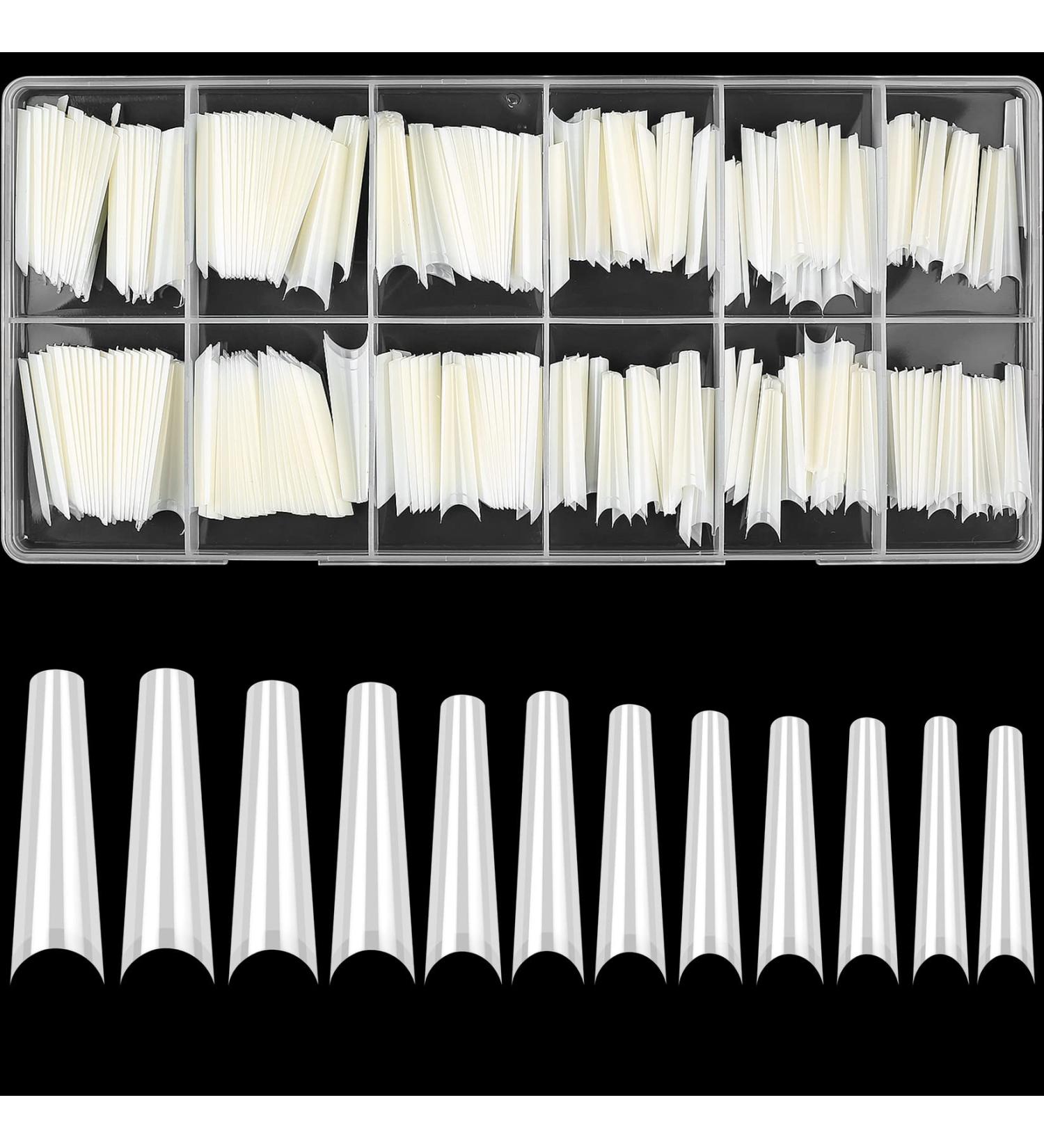 Shop Woshilaods 240 PC Extra Long Artificial Nails - Ballerina & French Tips for Salon Quality DIY Manicures - Buy Online on GoSupps.com