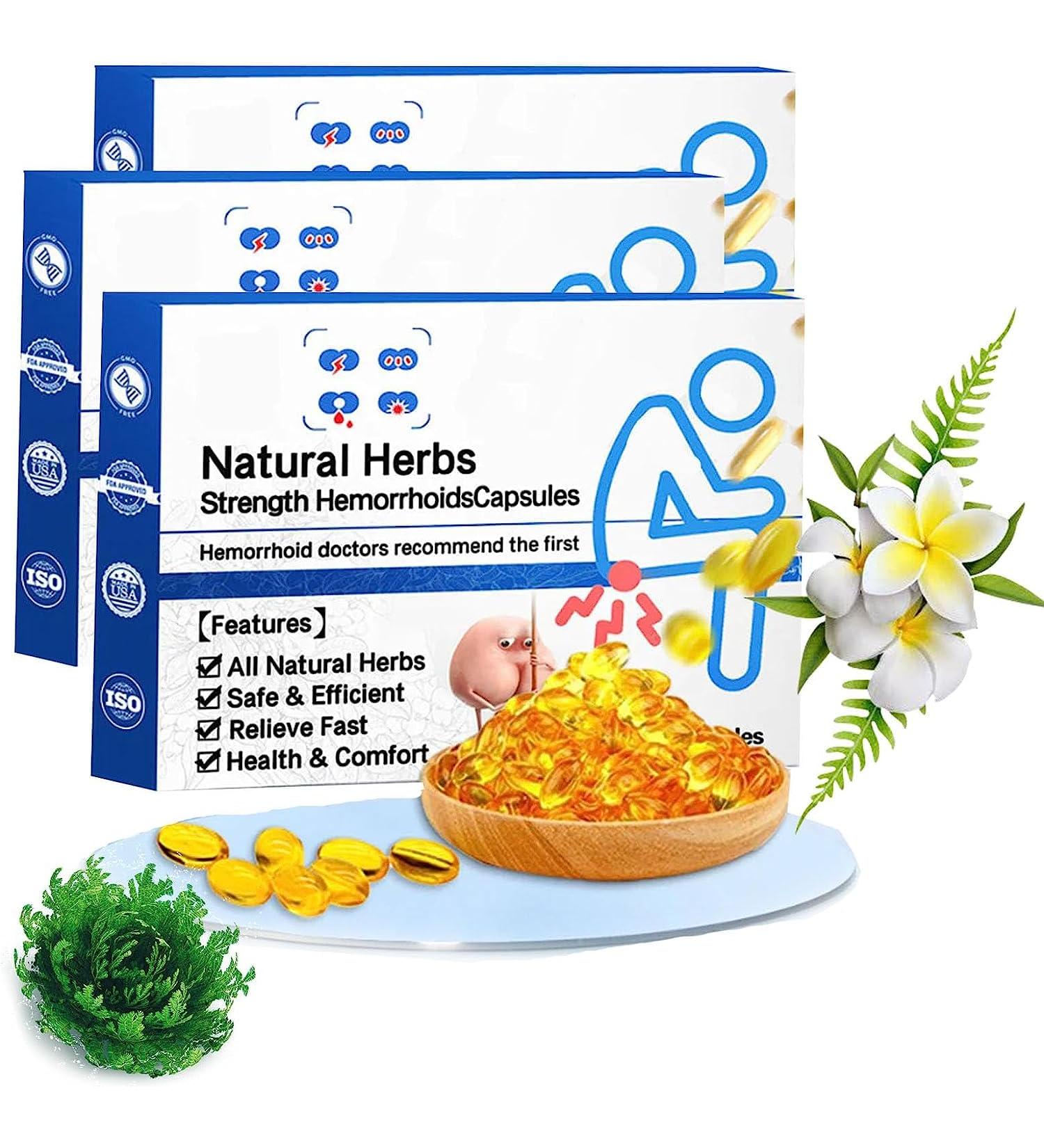 Heca Natural Herbal Hemorrhoid Capsules - Rapid Relief Treatment for Hemorrhoids - Buy Online on GoSupps.com