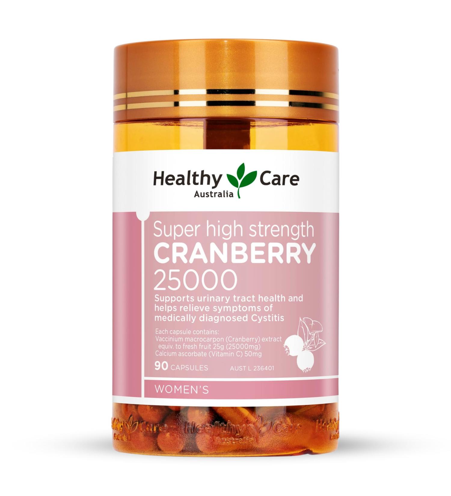 Healthy Care Super Cranberry 25000-90 Capsules - Buy Online on GoSupps.com