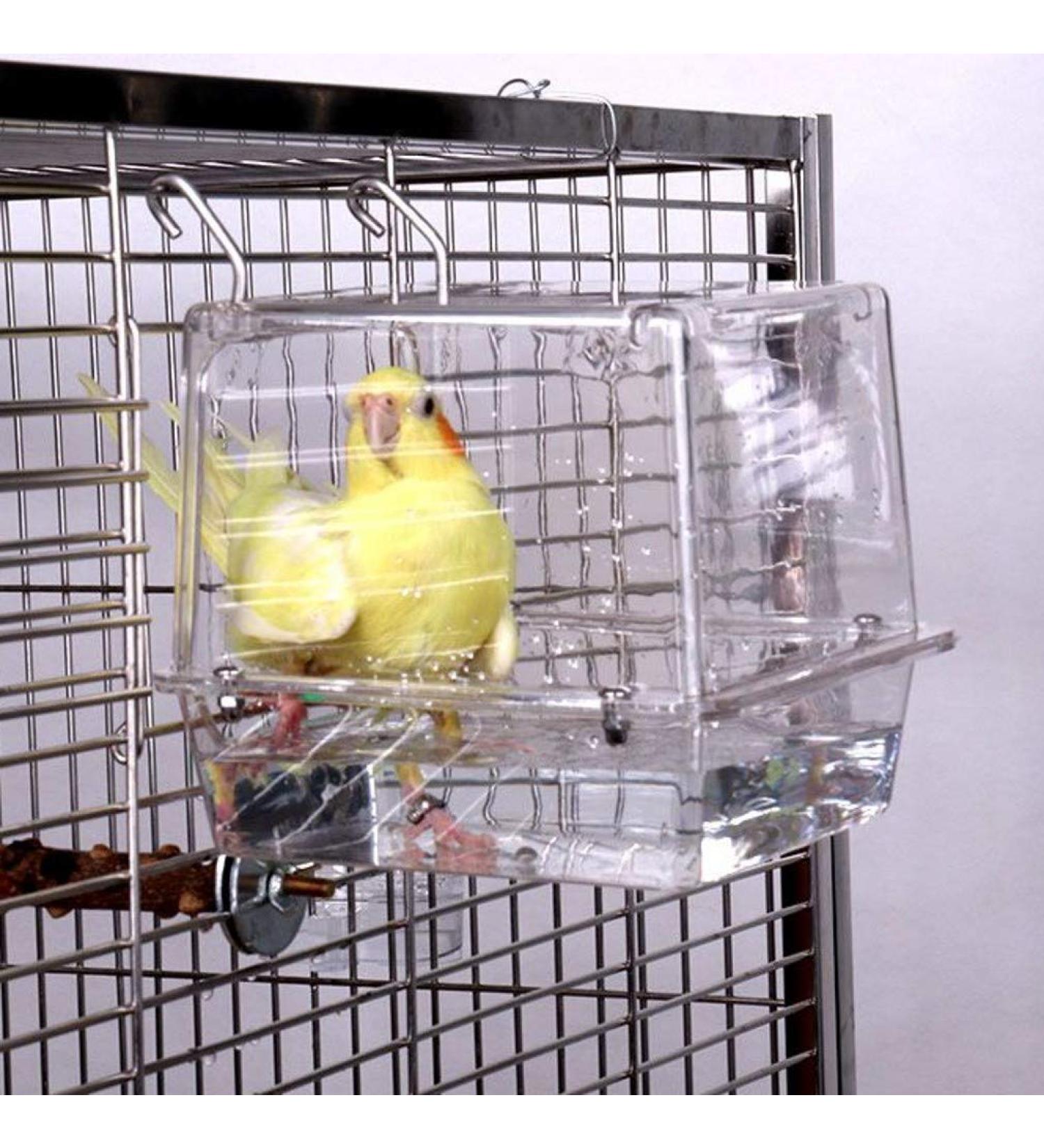 KINTOR Bird Bath - No-Leakage Design 5.9x6.3x6.3inch - Ideal for Most Birdcages - Buy Online on GoSupps.com