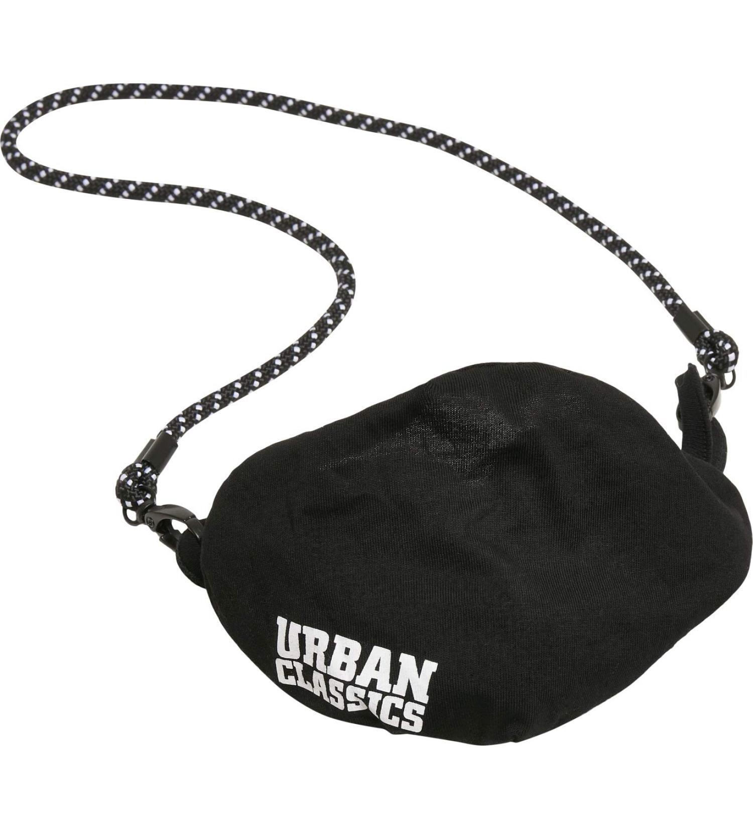Urban Classics Unisex Strap Face Mask - Black Everyday Mask One Size | International Shipping Available - Buy Online on GoSupps.com