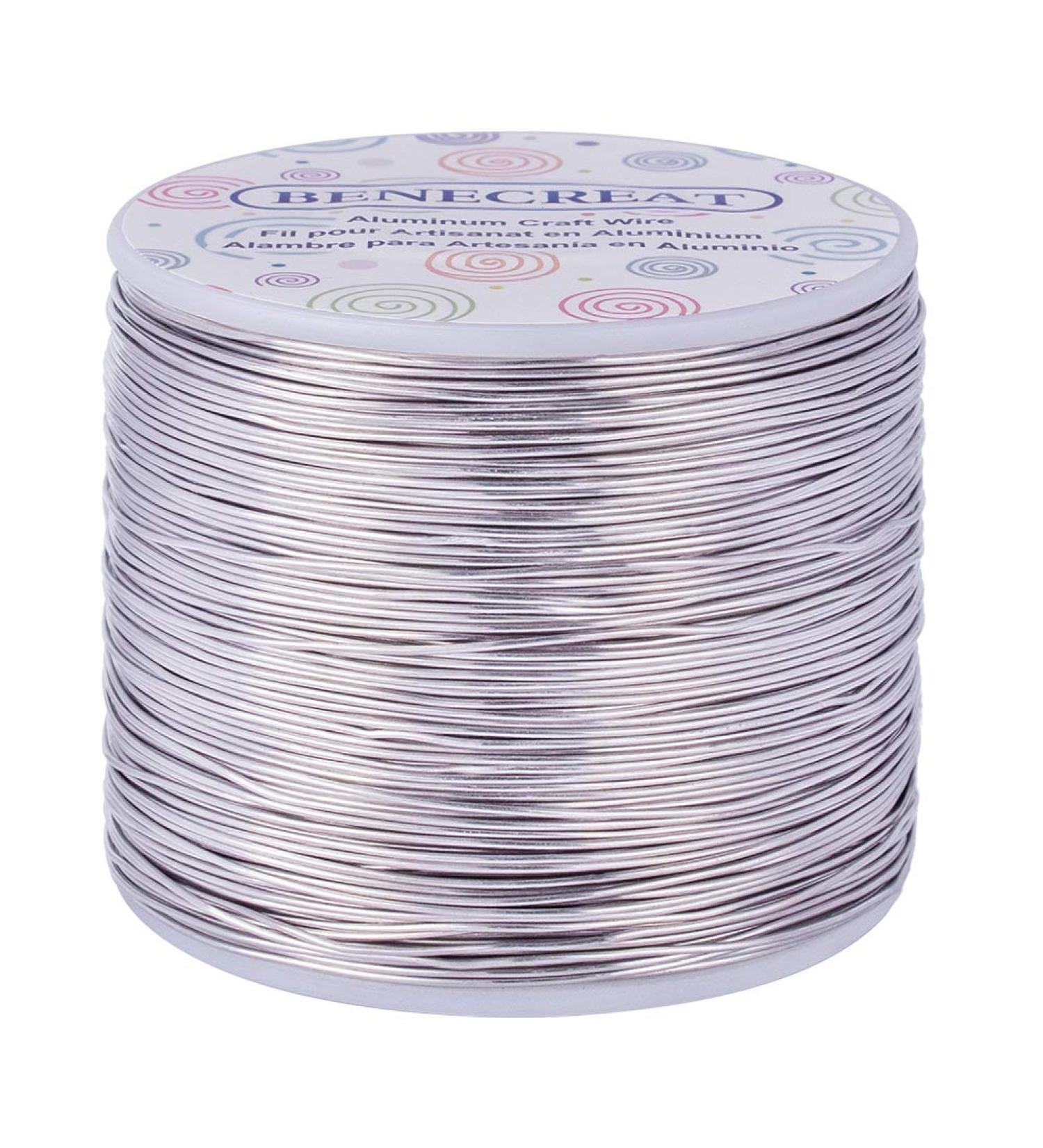 BENECREAT 20 Gauge 770FT Tarnish Resistant Aluminum Jewelry Craft Wire - Primary Color, Bendable Metal Wire for Sculpting, Beading, and Model Frames - Buy Online on GoSupps.com