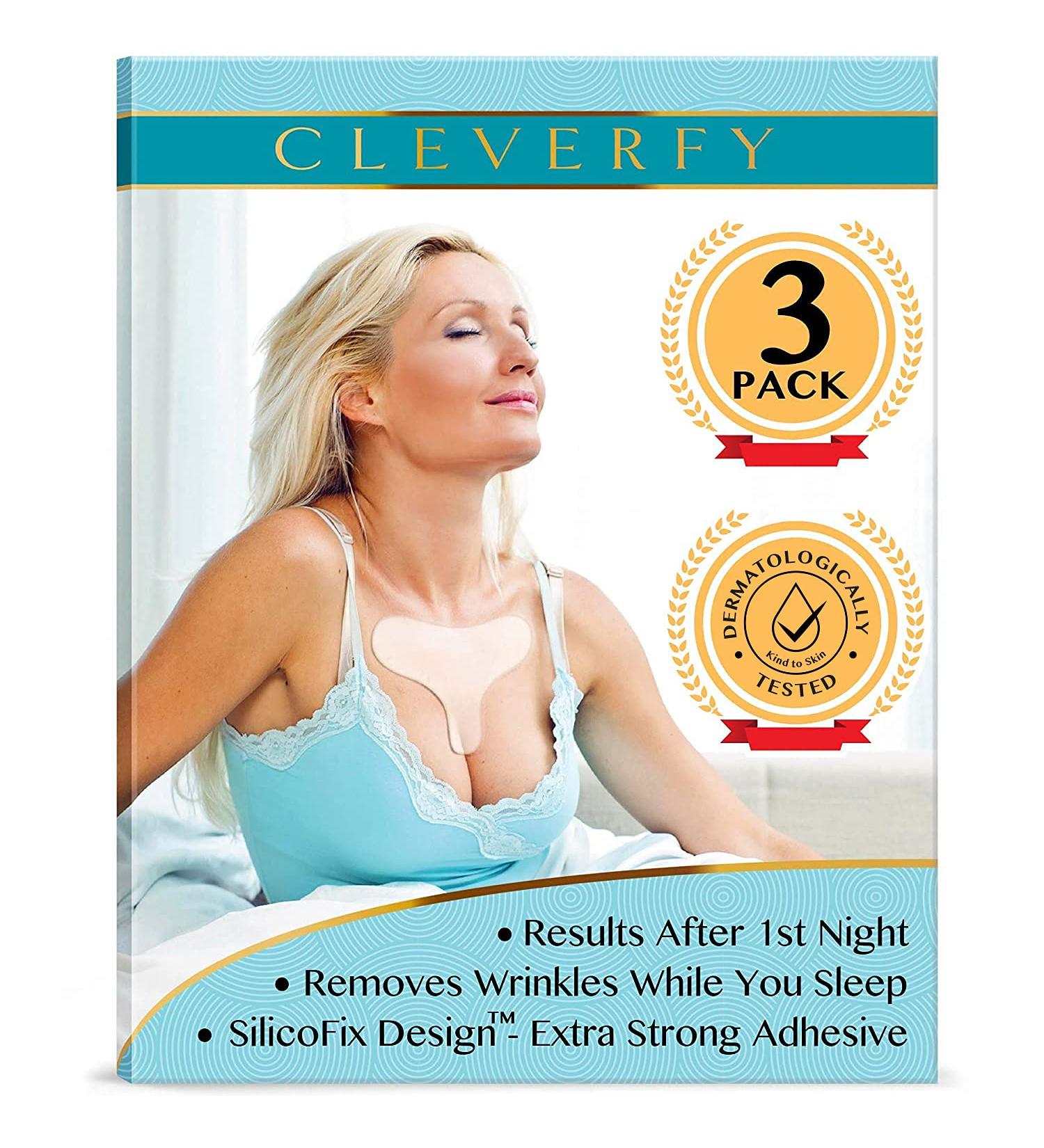 Cleverfy Chest Wrinkle Pads (3 Pack) - Silicone Decollete Anti Wrinkle Pads - Chest Wrinkle Prevention - Anti Wrinkle Pads for Sleeping - 3 Count - Buy Online on GoSupps.com