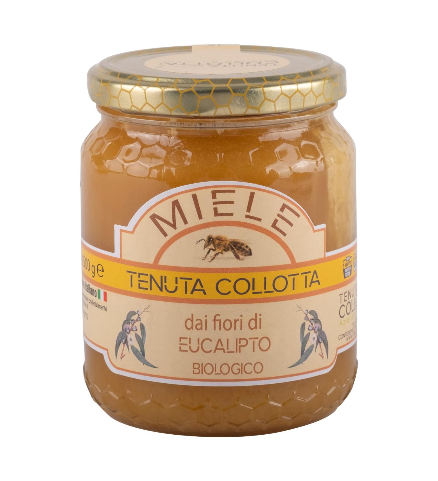 Tenuta Collotta - Miel d'Eucalyptus Biologique 500g - 100% Italien- Produite en Sicile Eucalyptus 500 g (Lot de 1) - Buy Online on GoSupps.com