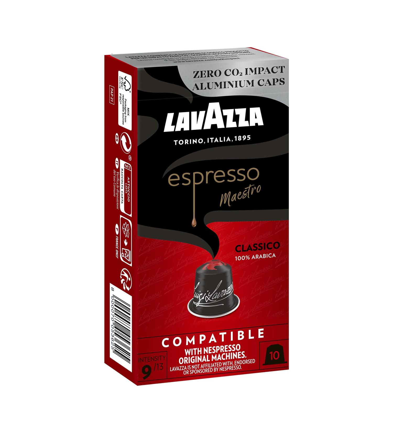 Buy Lavazza Espresso Classico - Balanced Nespresso Compatible Coffee Capsules (10 Pack 57g) International Shipping Available - Buy Online on GoSupps.com