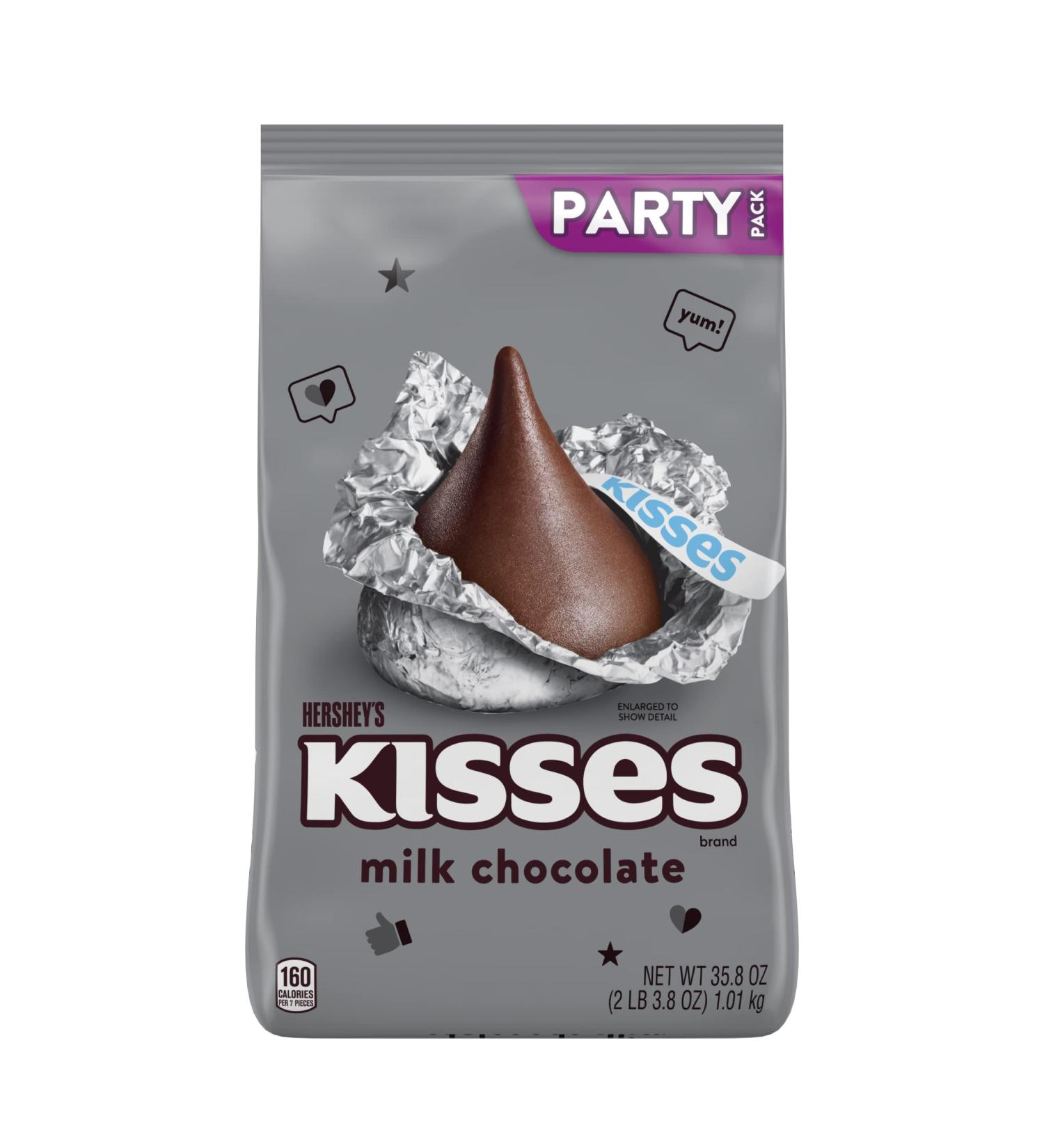 Hershey's Kisses Milk Chocolate Candy Halloween Bulk Party Pack - 35.8 oz - Buy Online on GoSupps.com