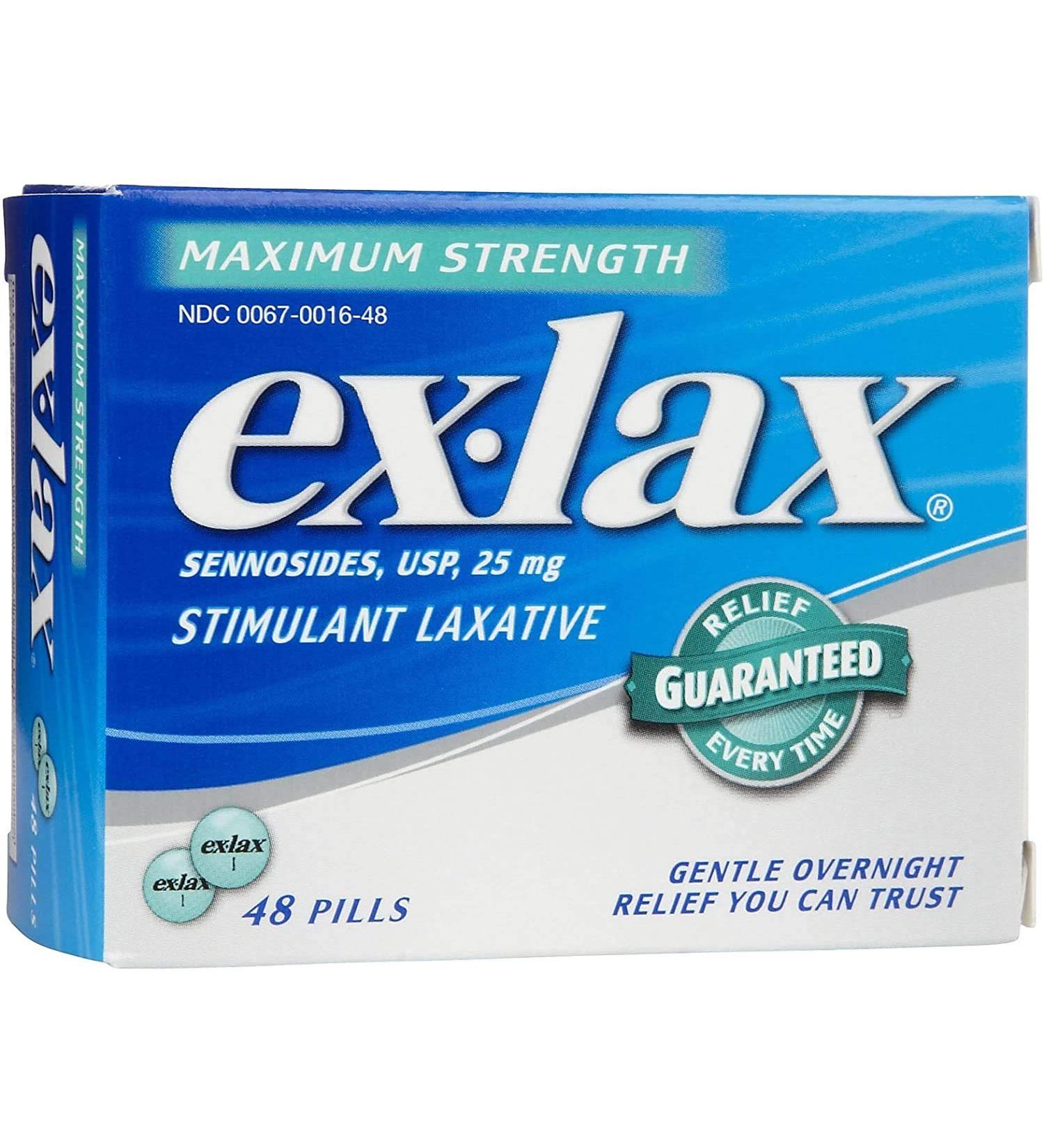ex-lax Maximum Strength Stimulant Laxative Pills - 48 ea by Ex-Lax