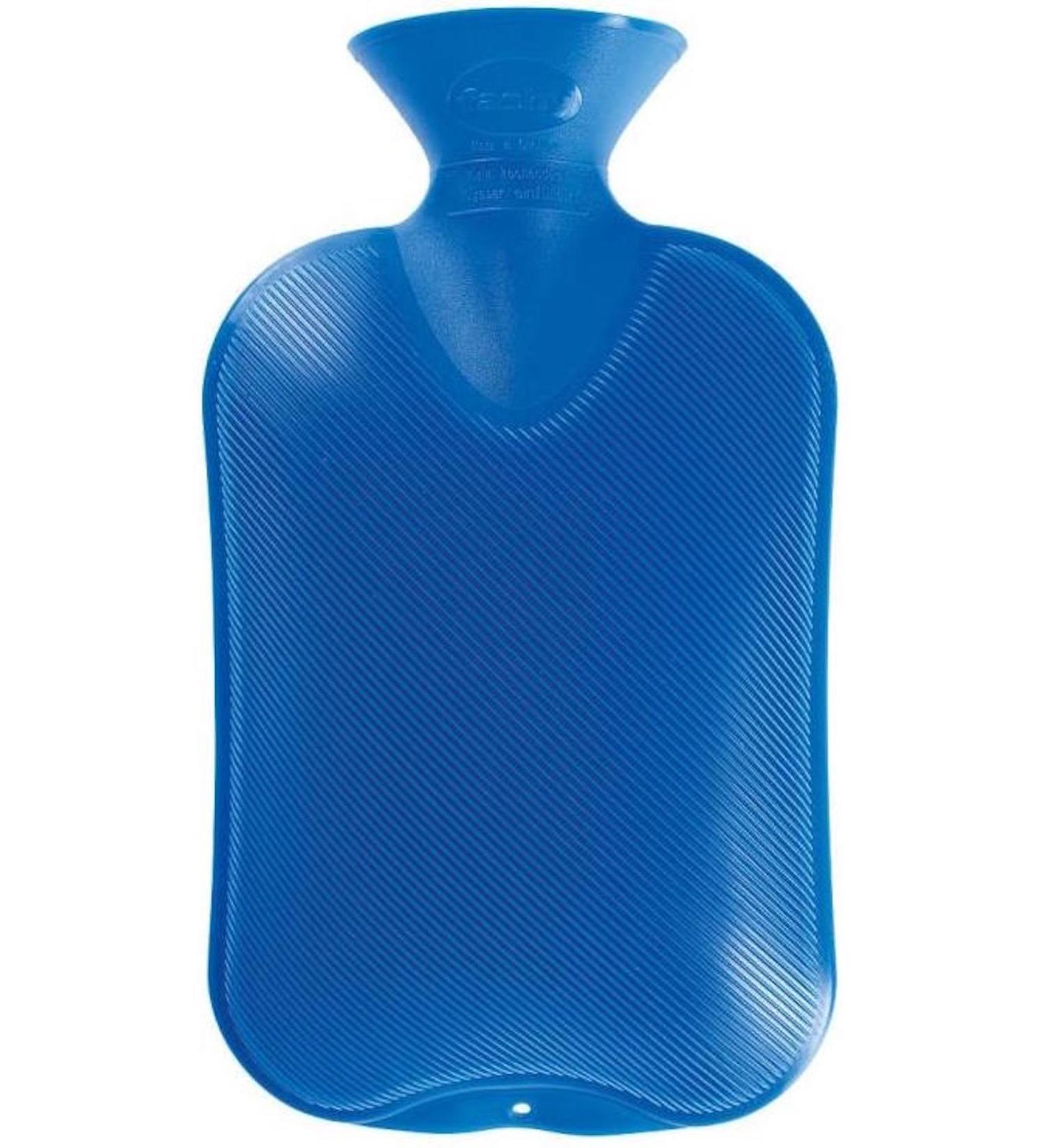 Fashion 5699.3 Heat bottle of 1-pack thermoplasted heat bottle Double-neutral recyclable robust and durable seamless narrow bottle neck 2.0 liters blue