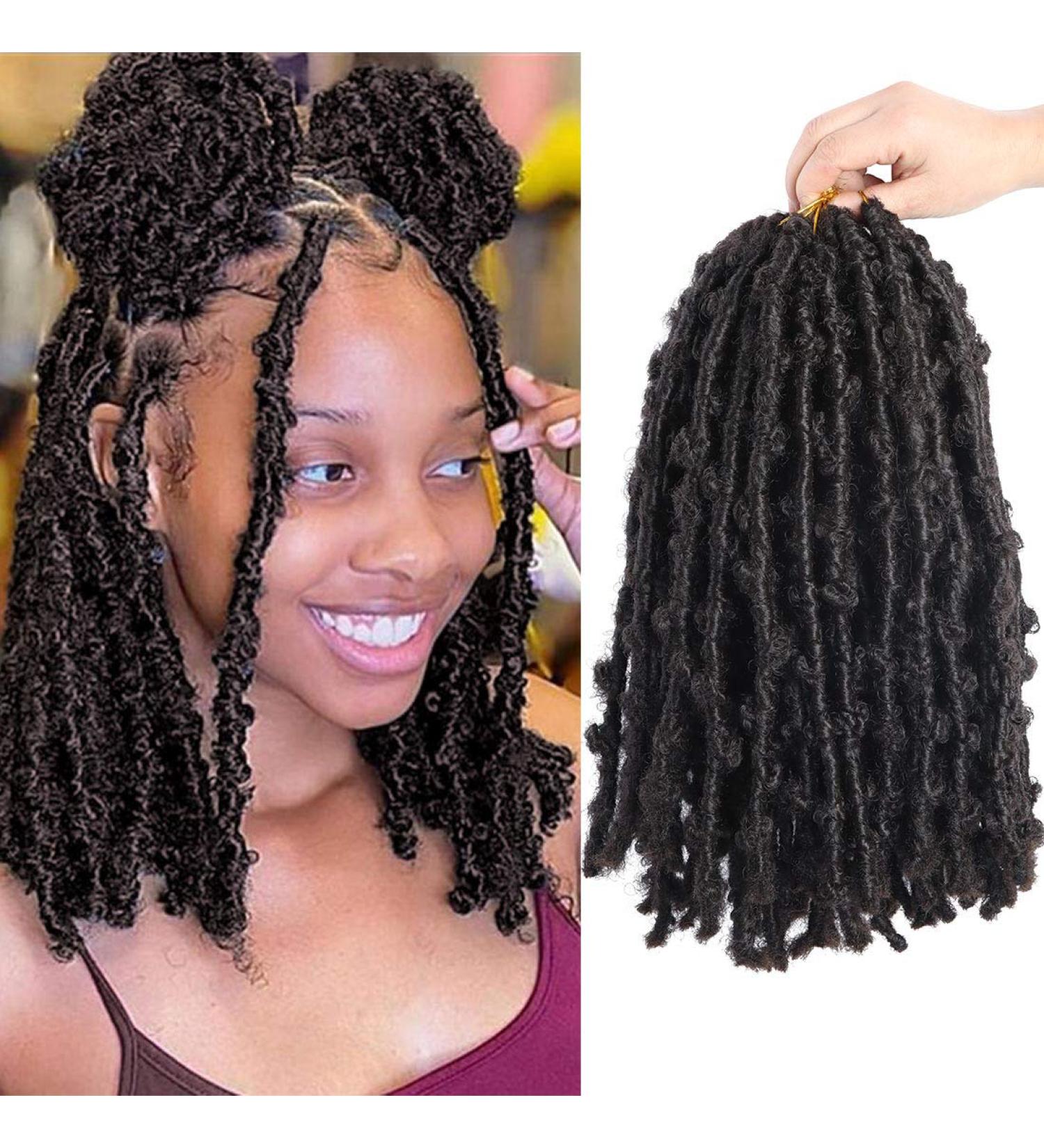 6 Pack 14 Inch Pre Looped Distressed Butterfly Locs Crochet Hair Extensions (#4) - Buy Online on GoSupps.com