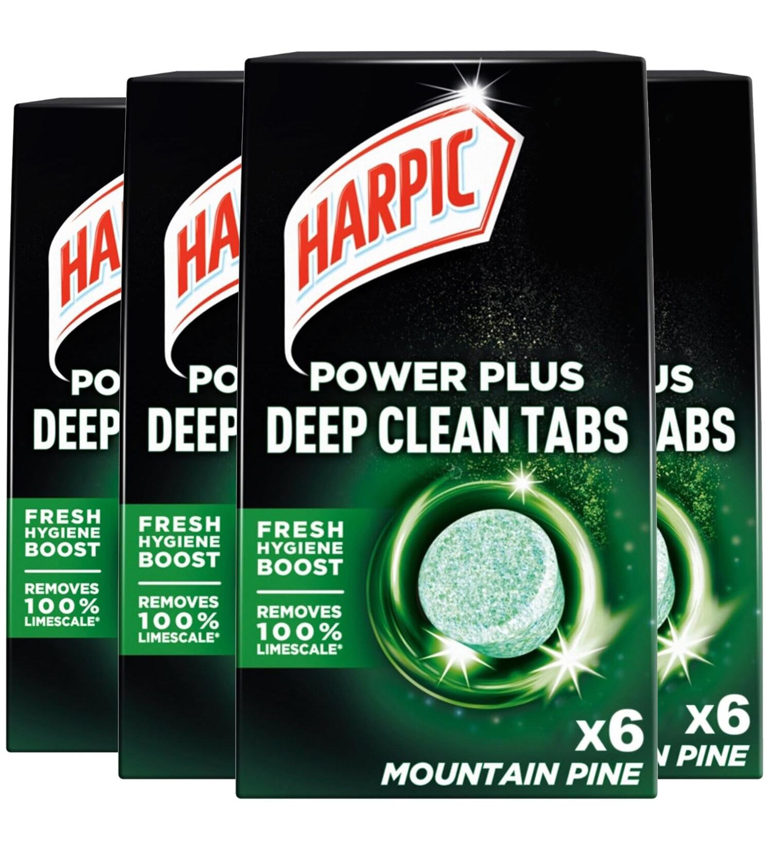 24 x Harpic Power Plus Deep Cleaning Toilet Tablets Mountain Pine Bulk Buy Tabs - Buy Online on GoSupps.com