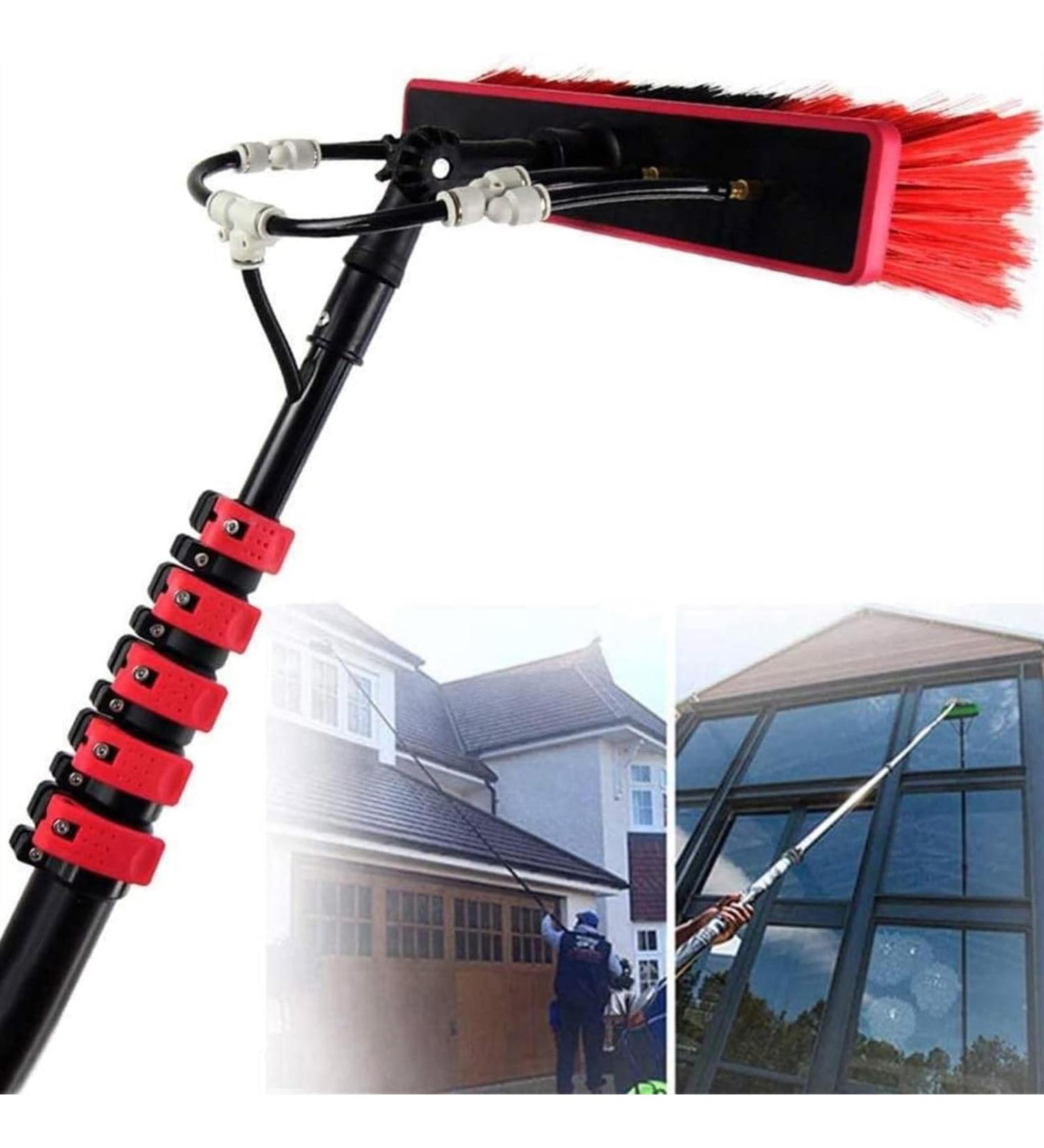 Window Cleaning Pole Telescopic Window Washing Equipment Water Fed Telescopic Brush Pole Cleaning Kit Suitable for Window Cleaning Photovoltaic Panel Cleaning Trucks (Size : 12FT/3.6M) (12F - Buy Online on GoSupps.com