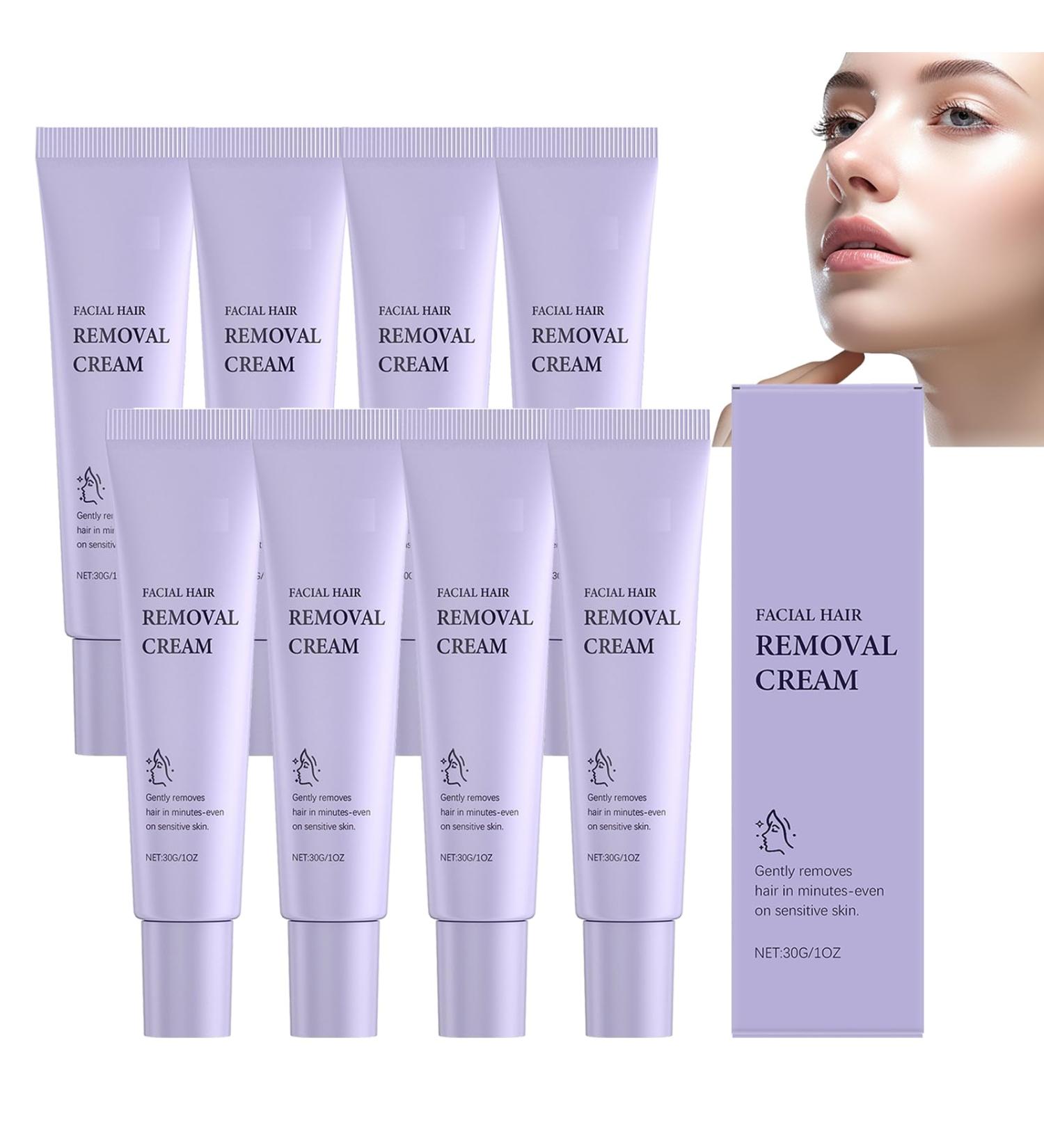 Cr me D pilatoire Douce Pour Le Visage - Soin Quotidien Propre Rapide Efficace Indolore Pour Le Visage Et Le Corps Des Femmes Longue Dur e Convient Tous Les Types De Peau (8pcs) - Buy Online on GoSupps.com