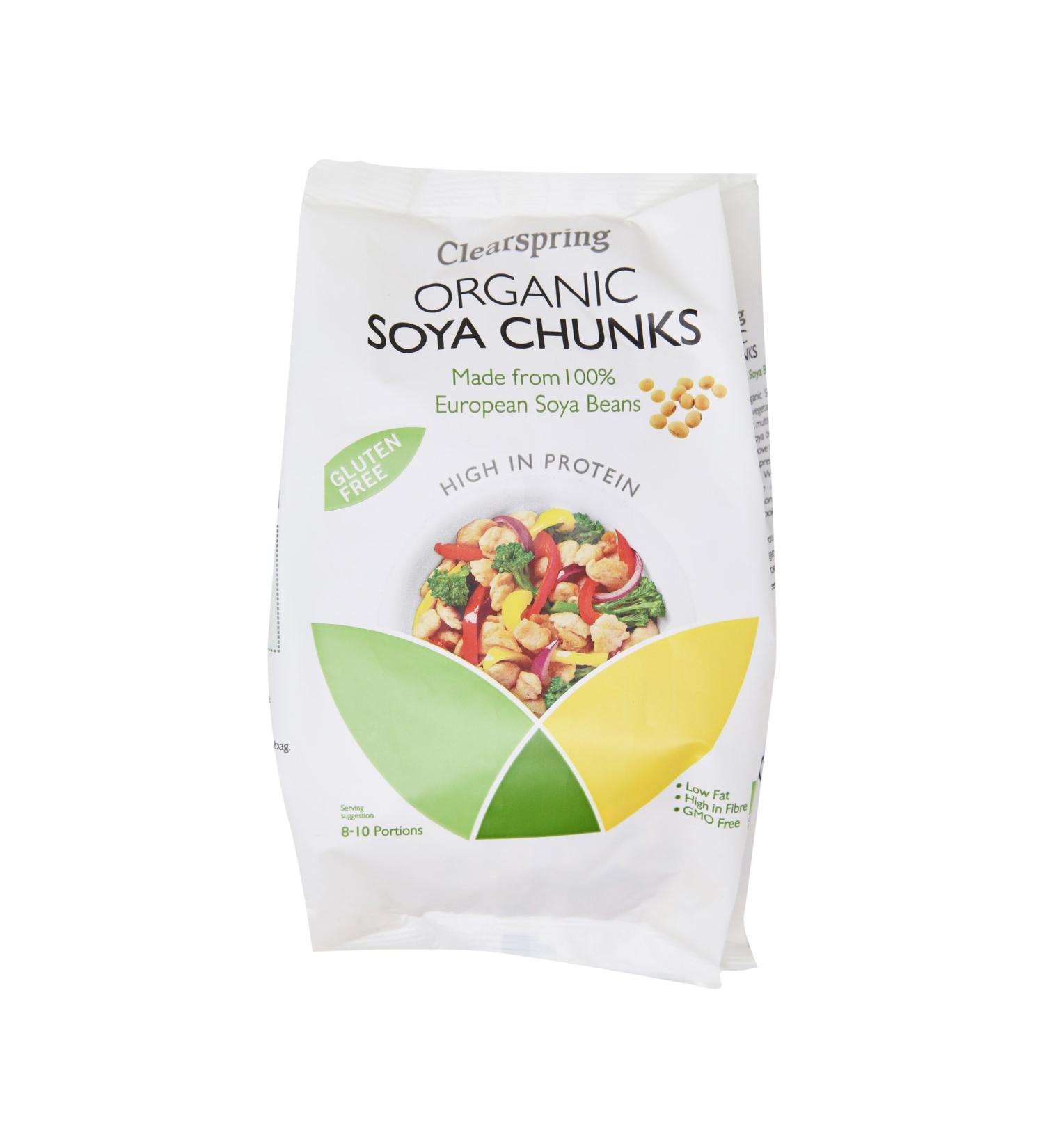 Clearspring Organic Soya Chunks 200g - Premium Quality Vegan Protein Source - Buy Online on GoSupps.com
